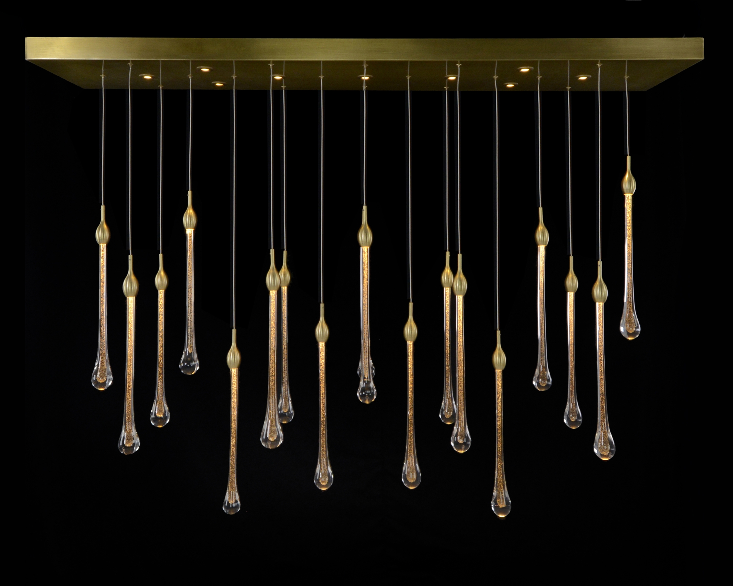 Luna:  Crystal Drop Thirty-Light Chandelier