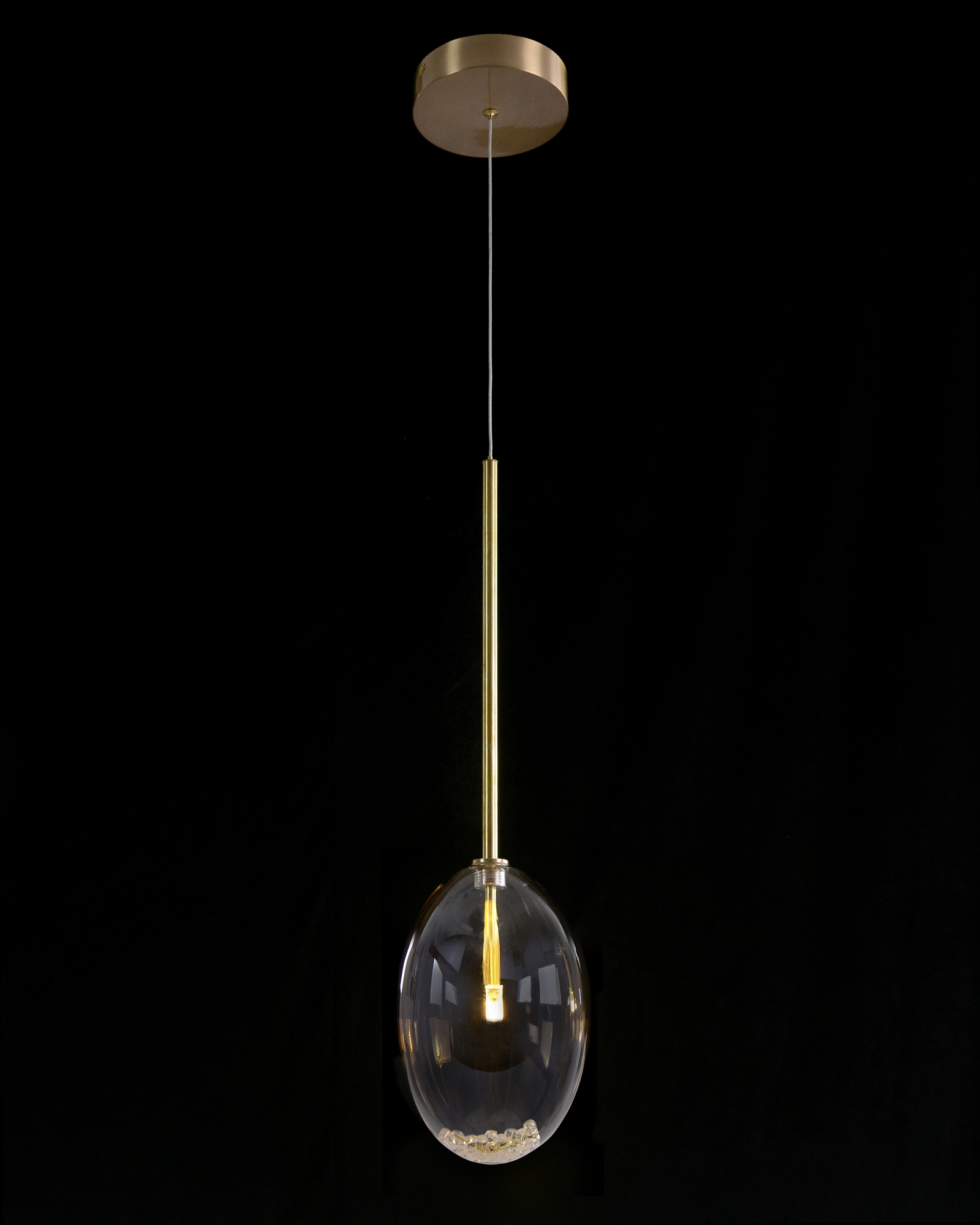 Echo:  Glass Globe Single Droplight