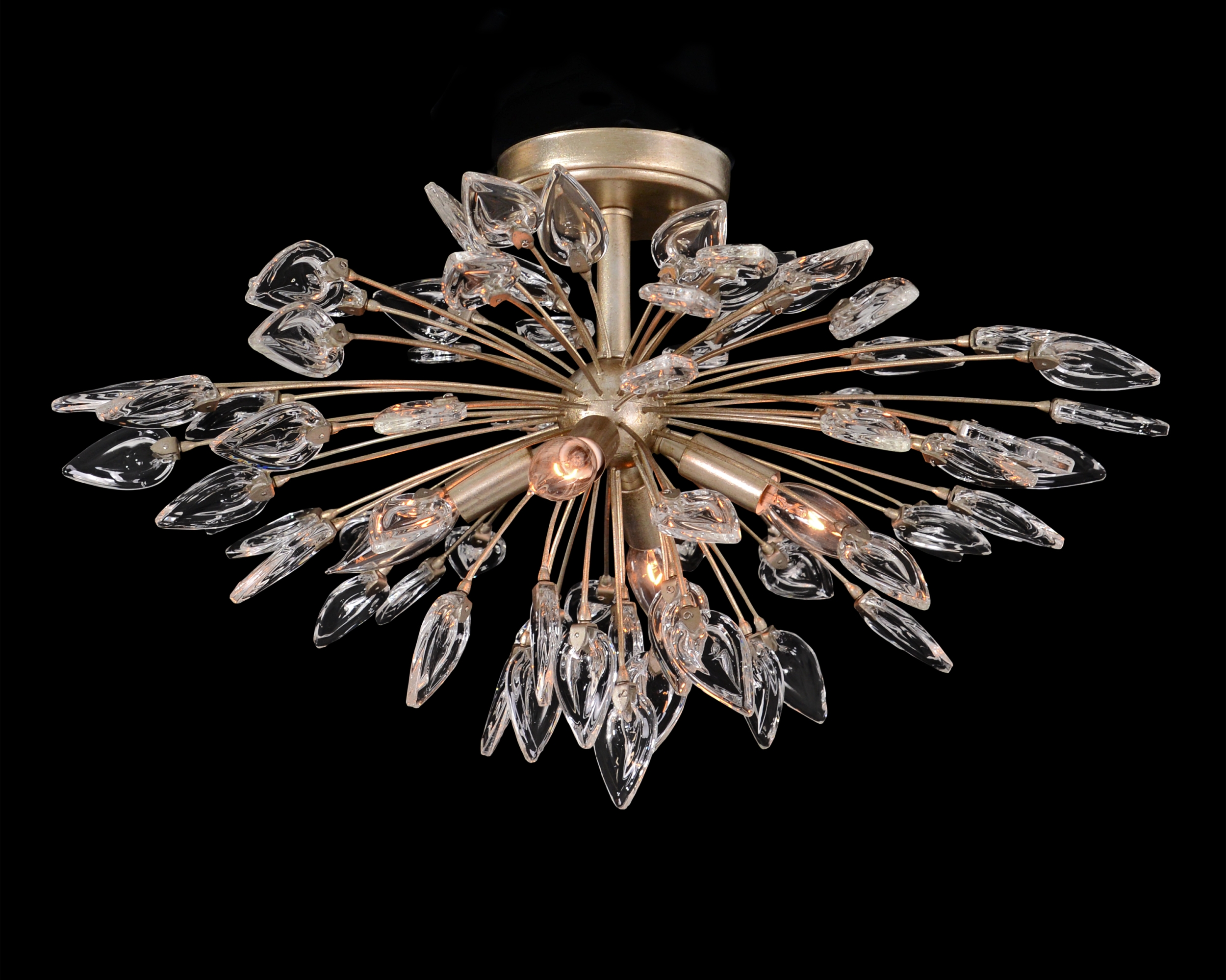 Reveille:  Crystal Constellation Four-Light Semi-Flush