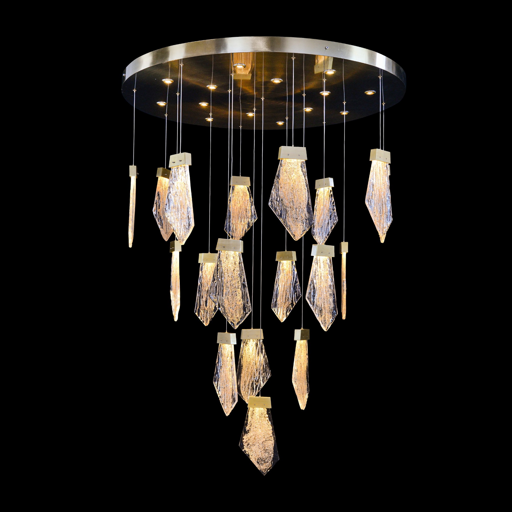 Lux Thirty-Two-Light Drop Pendant Chandelier