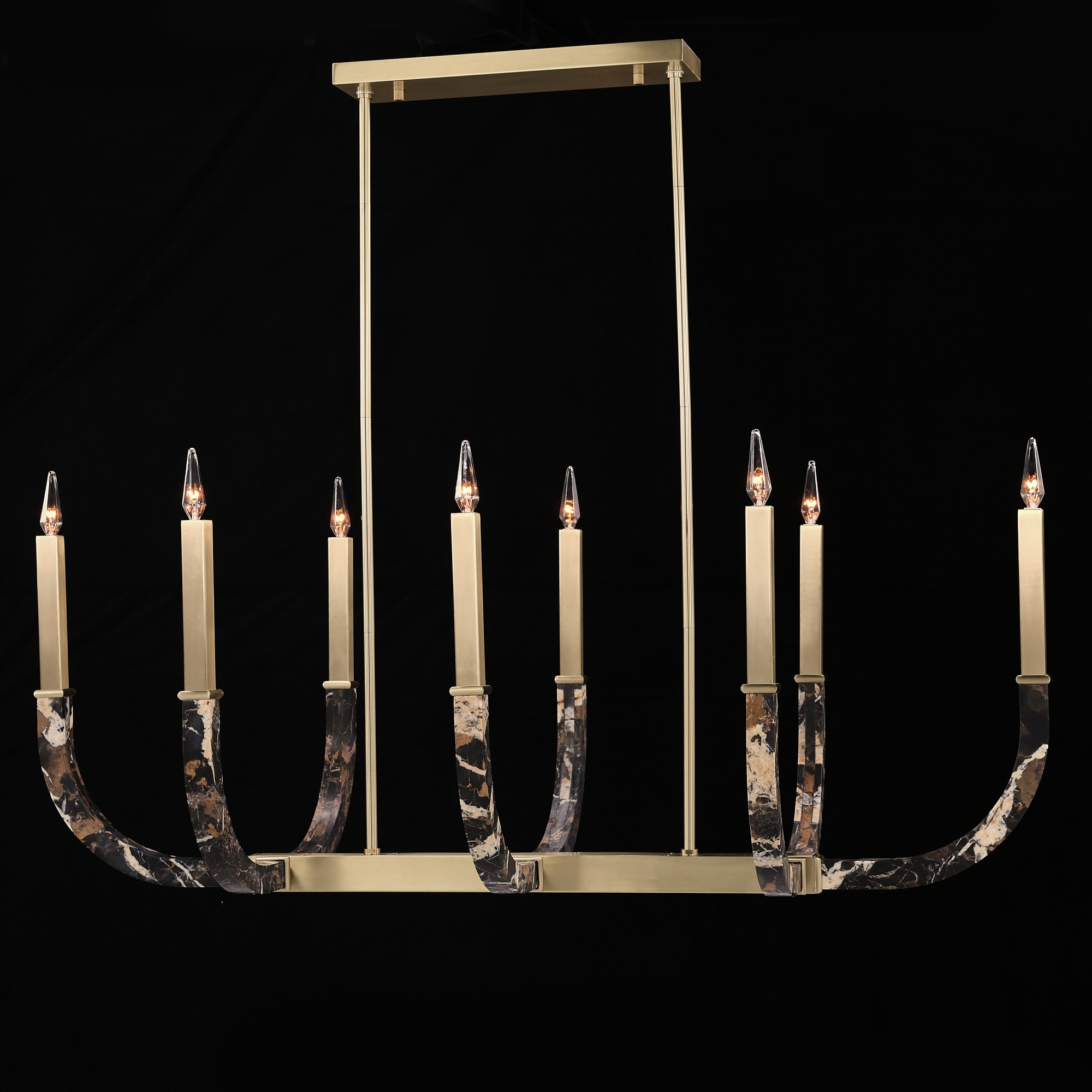 Hampton Court Eight-Light Horizontal Chandelier