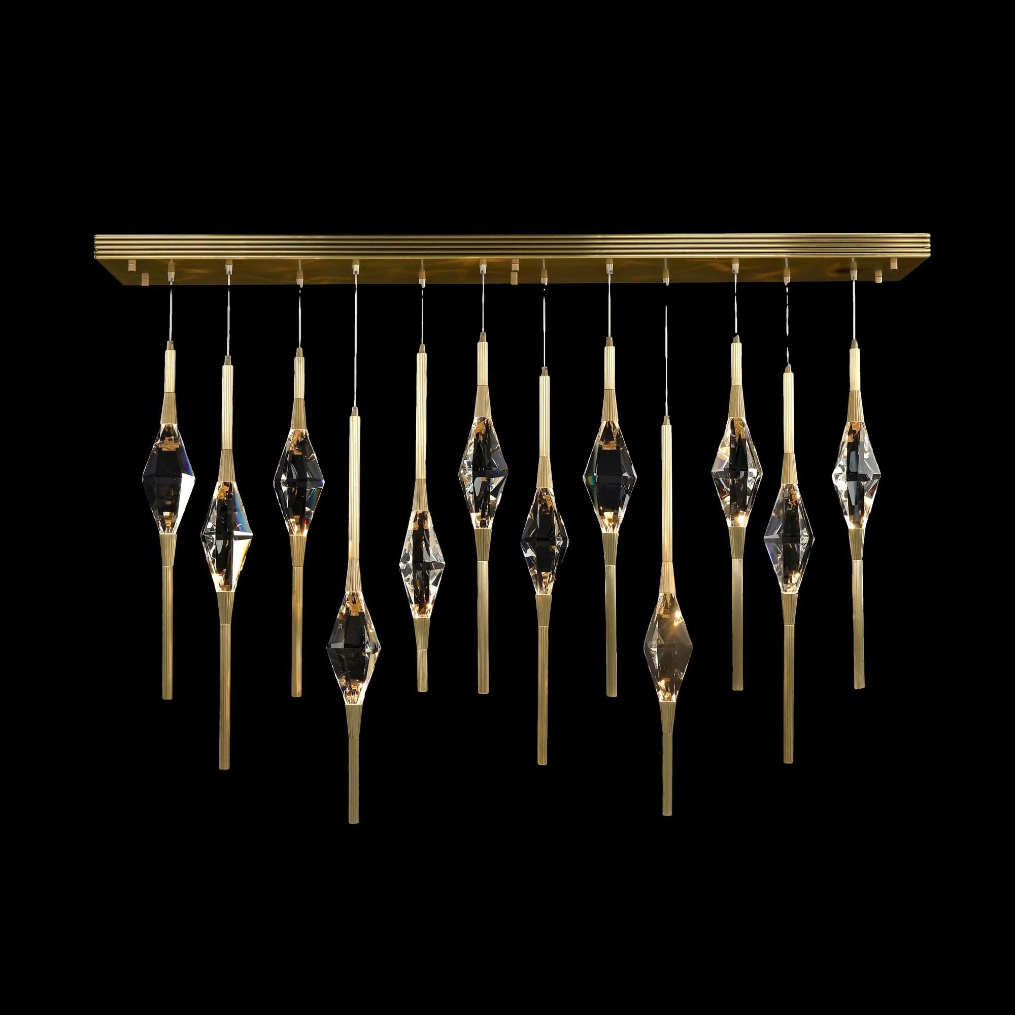 Sprezzatura Twelve-Light Horizontal Chandelier