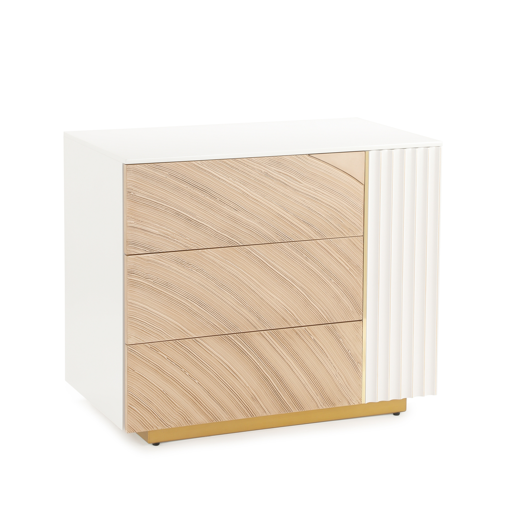 Province Three-Drawer Chest, Right