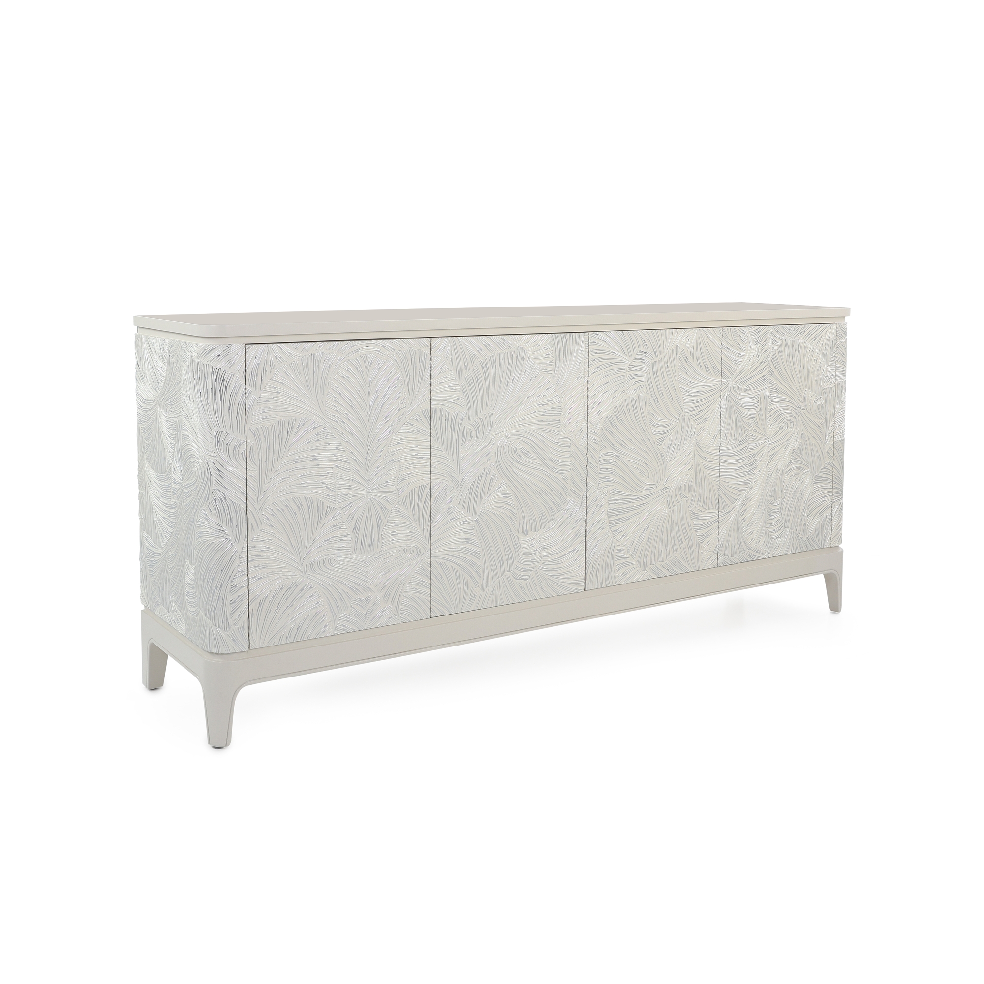 Ivory Palms Four-Door Credenza