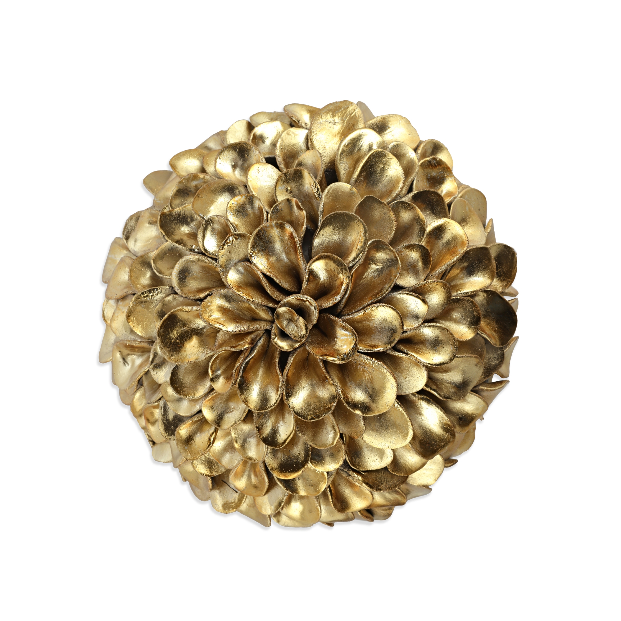 Button Flower Wall Art, Gold