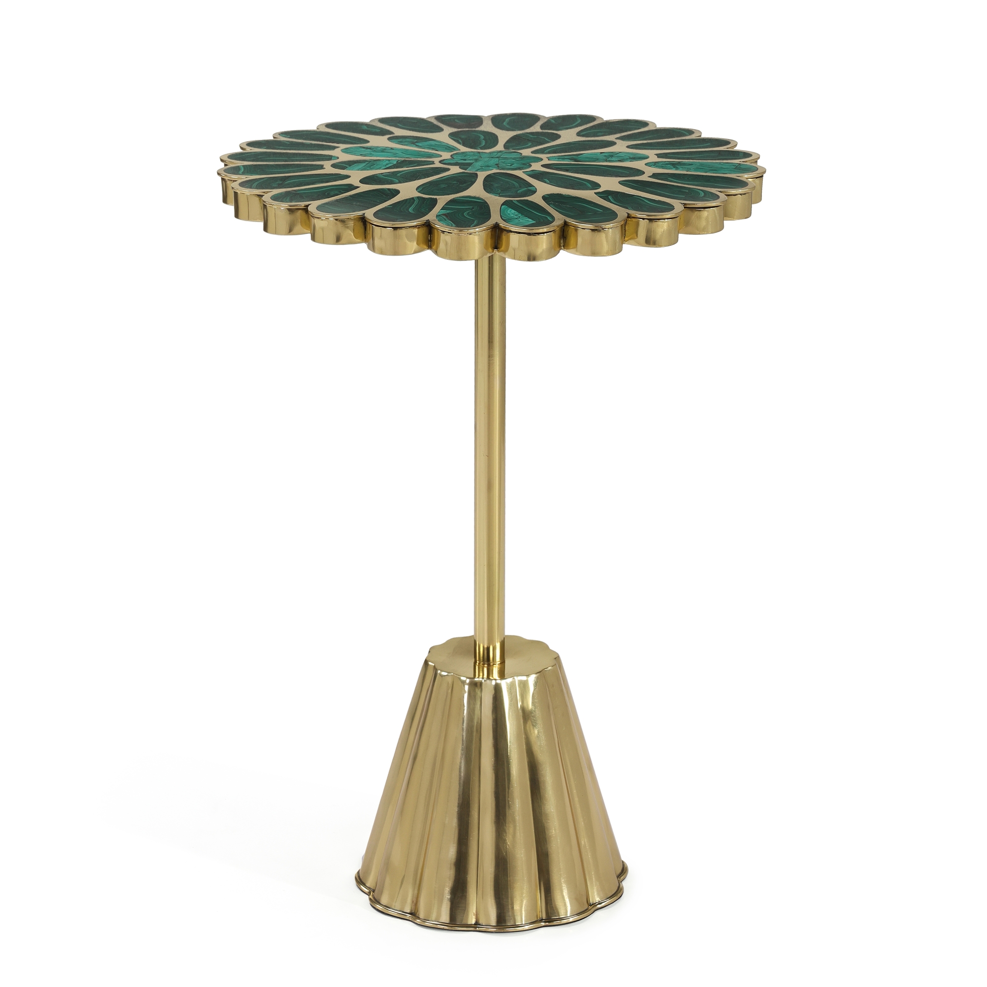 Peony Accent Table, Dark Green