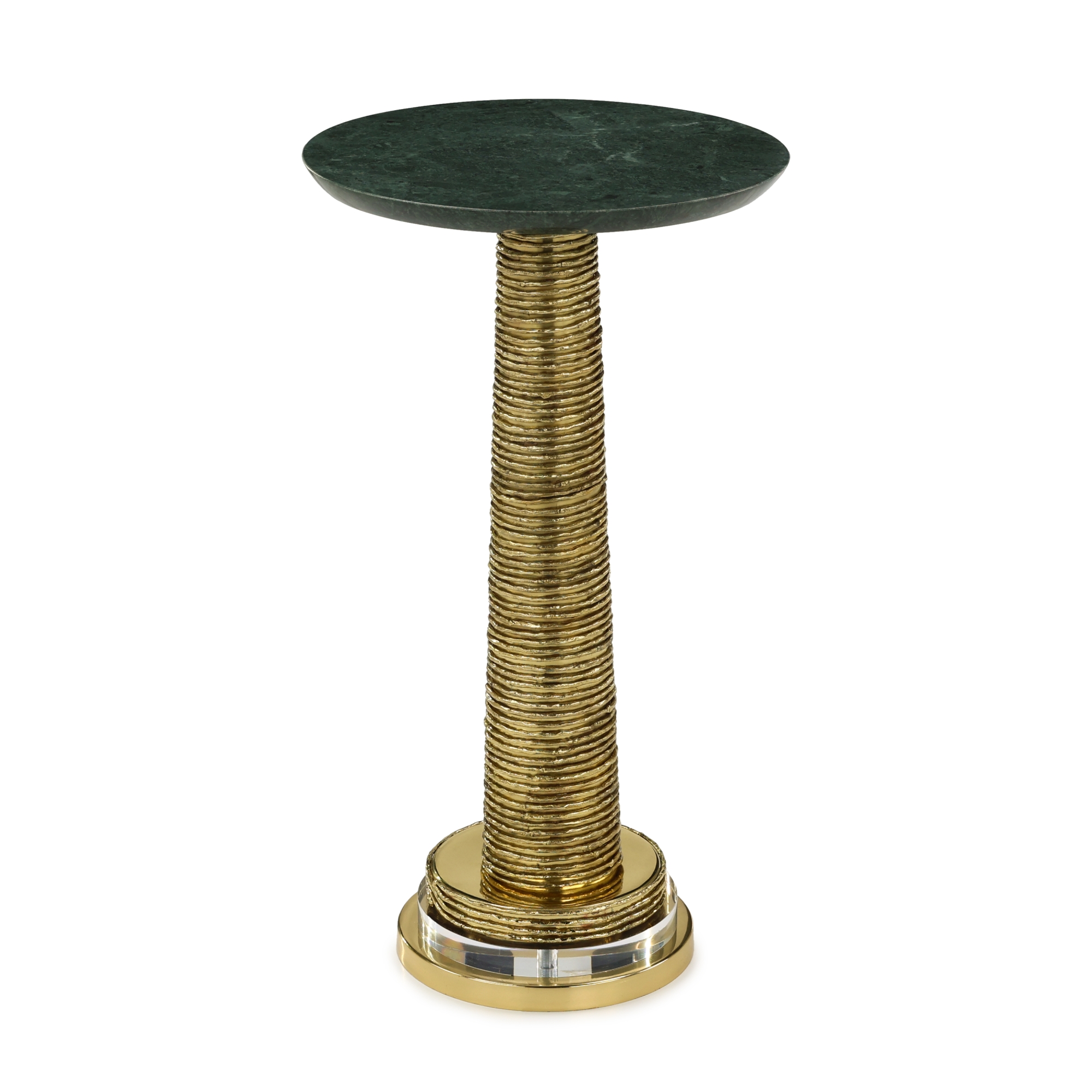 Ringed Martini Table, Brass