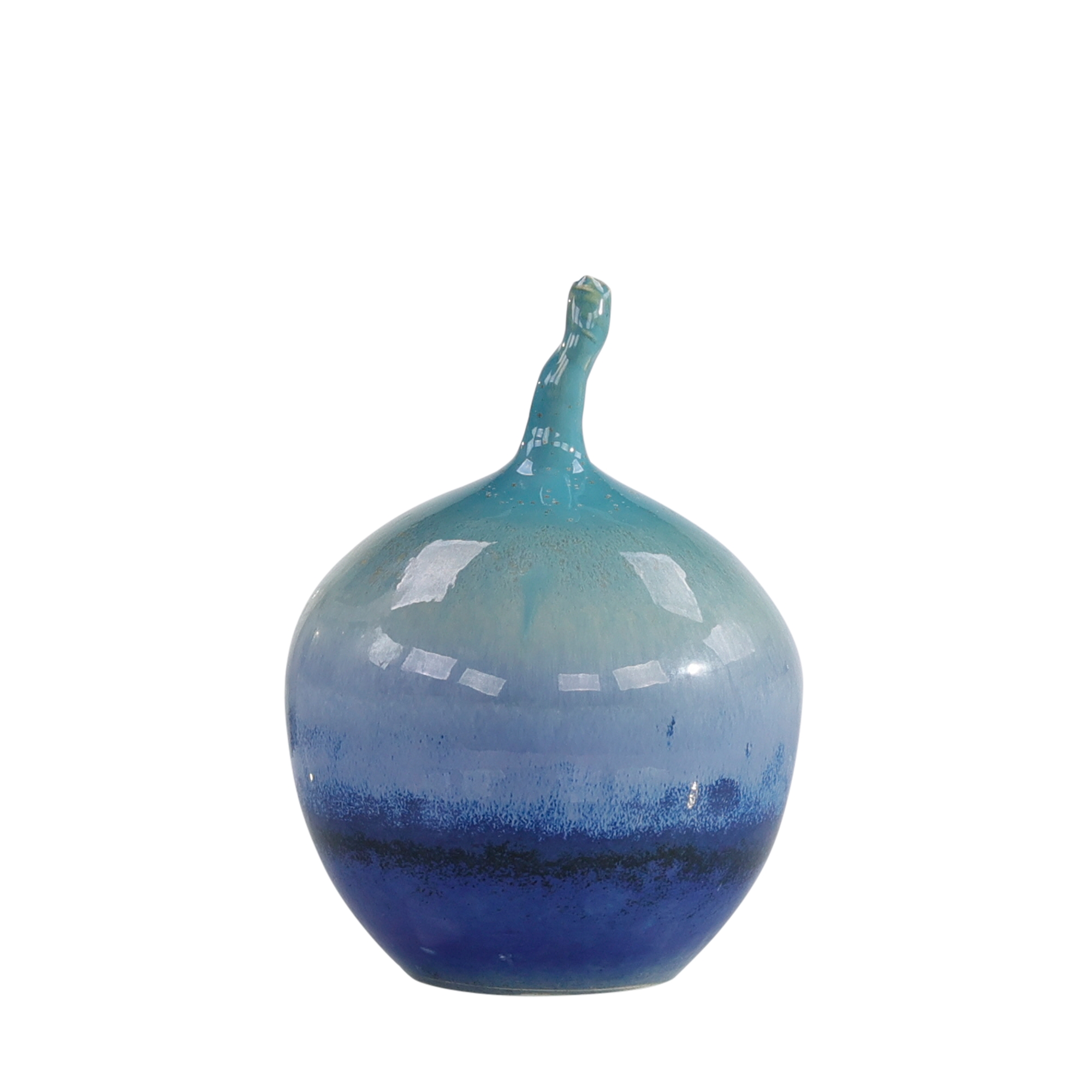 Blue Skies Closed Form Vase