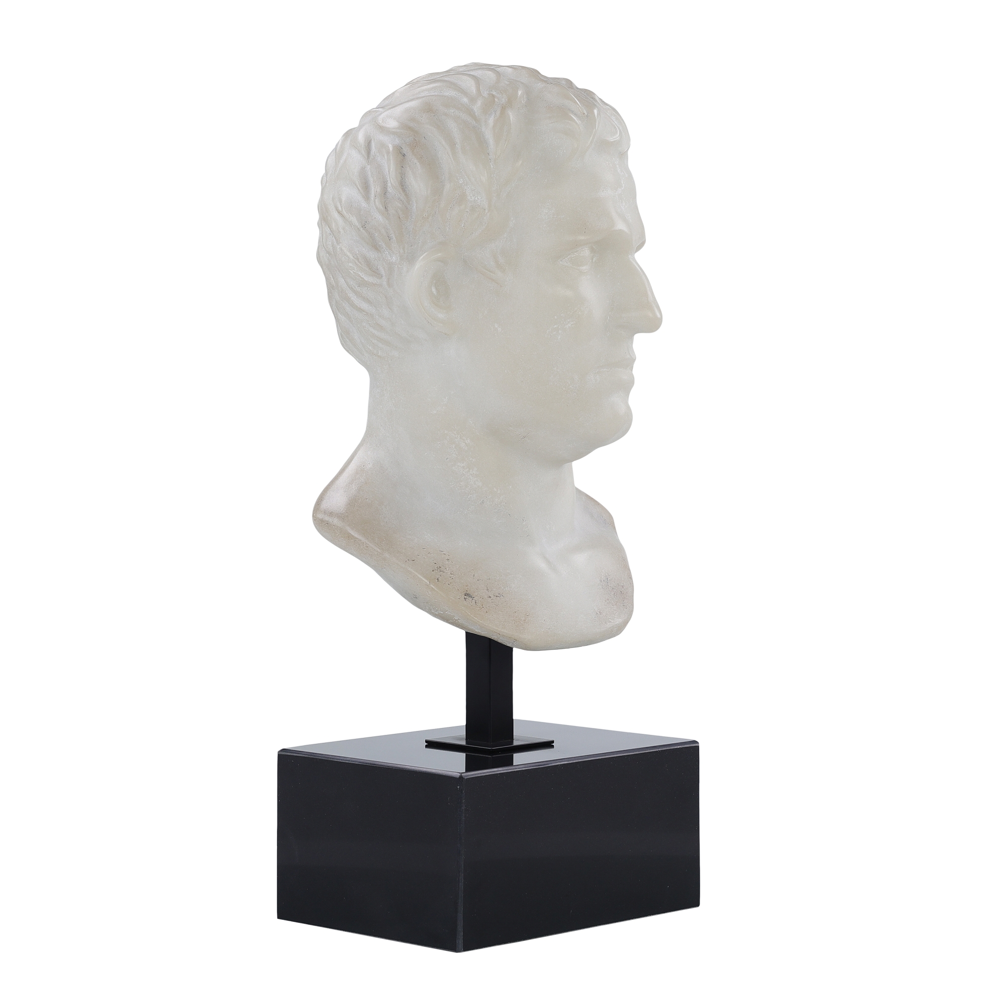 Roman Bust on Marble Base