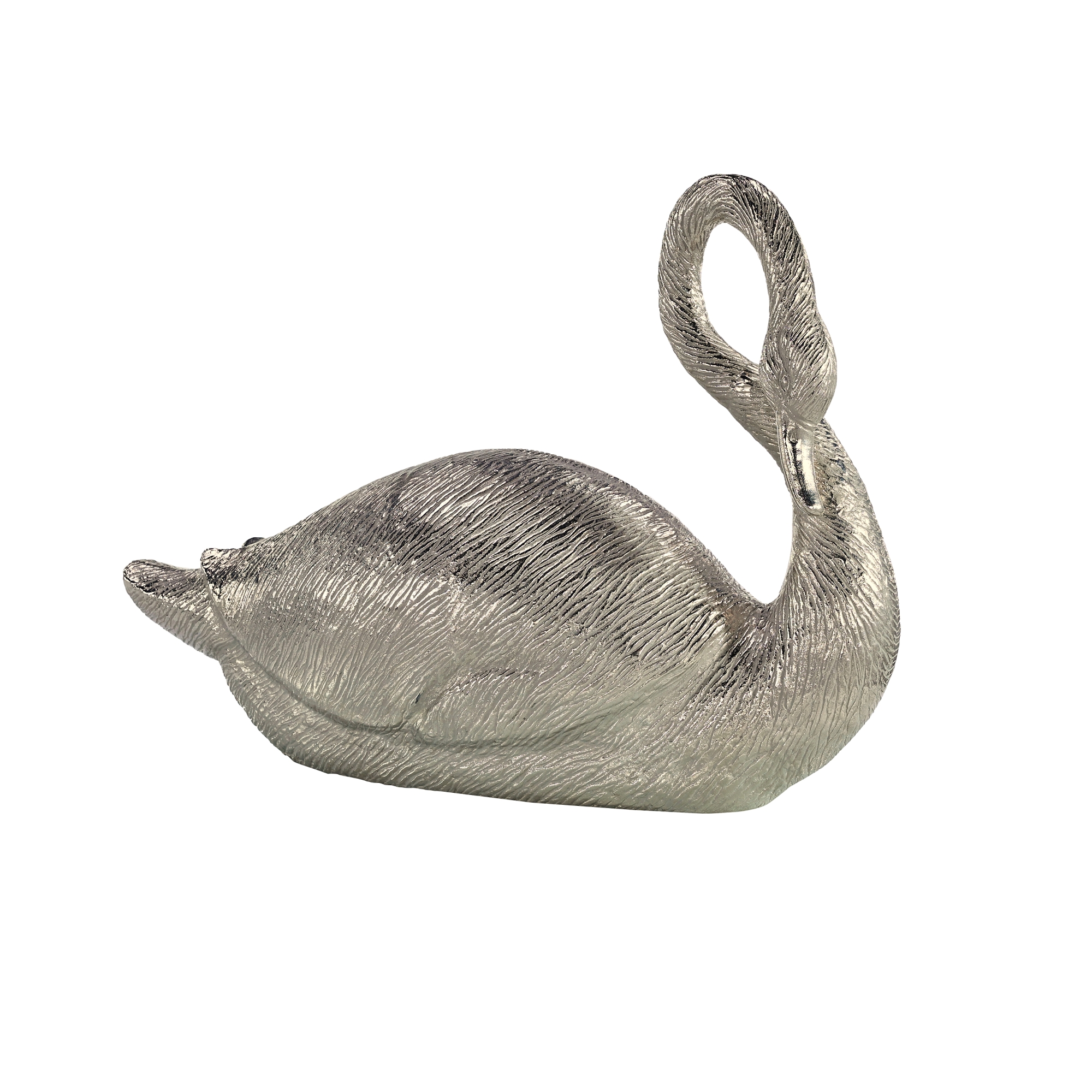 Swan Sculpture, Nickel 