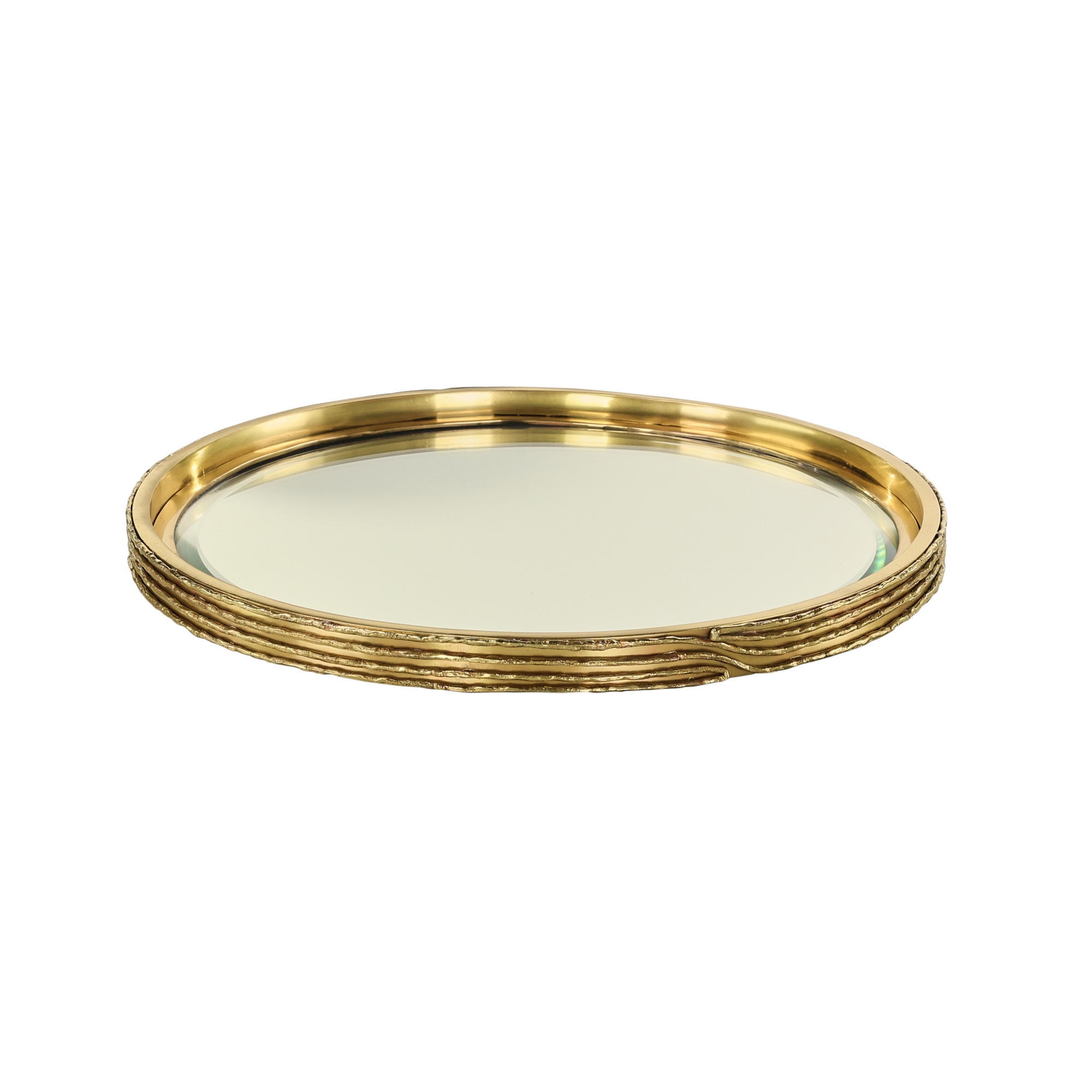 Ringed Tray, Small Brass