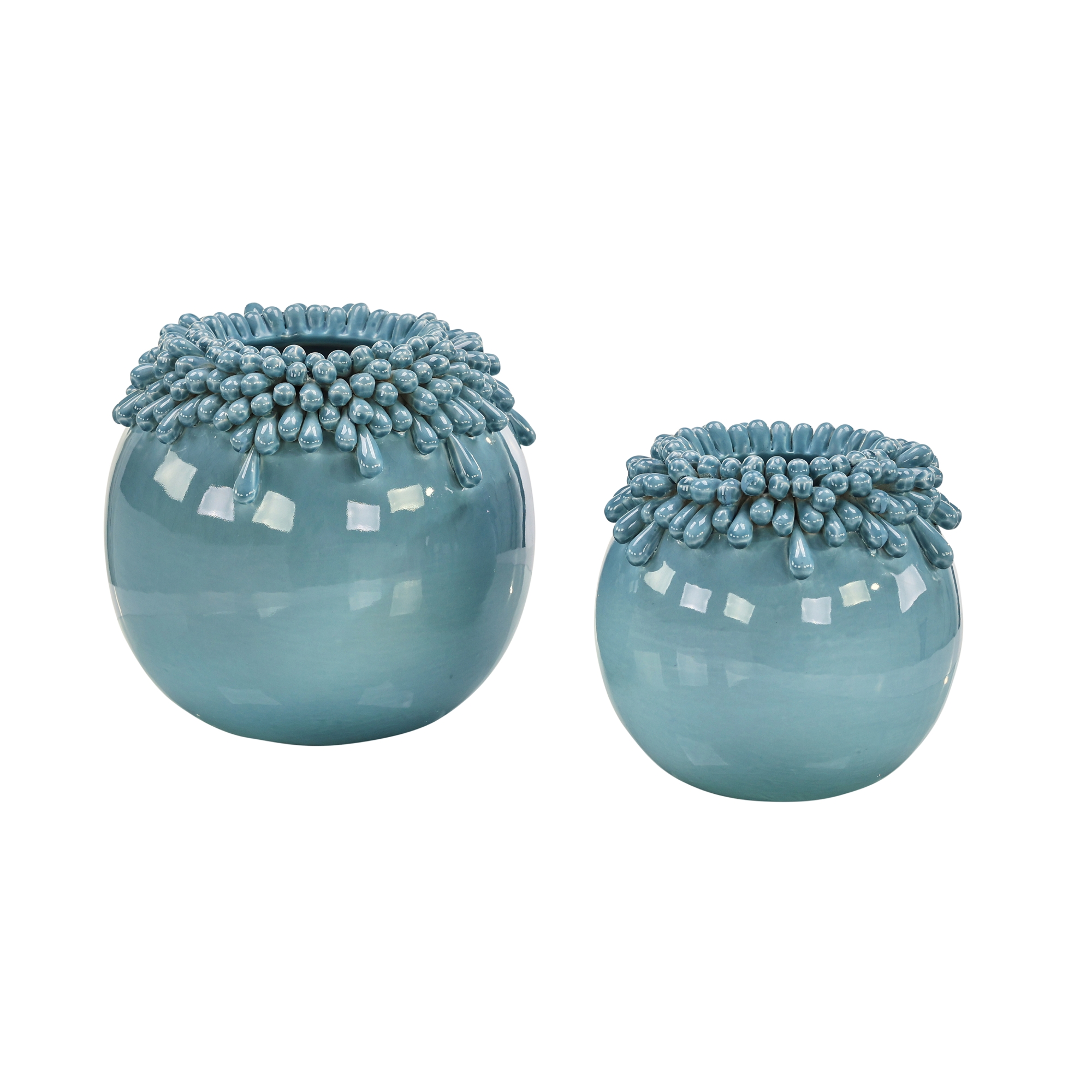 Brigid Vases, Set of 2 Blue