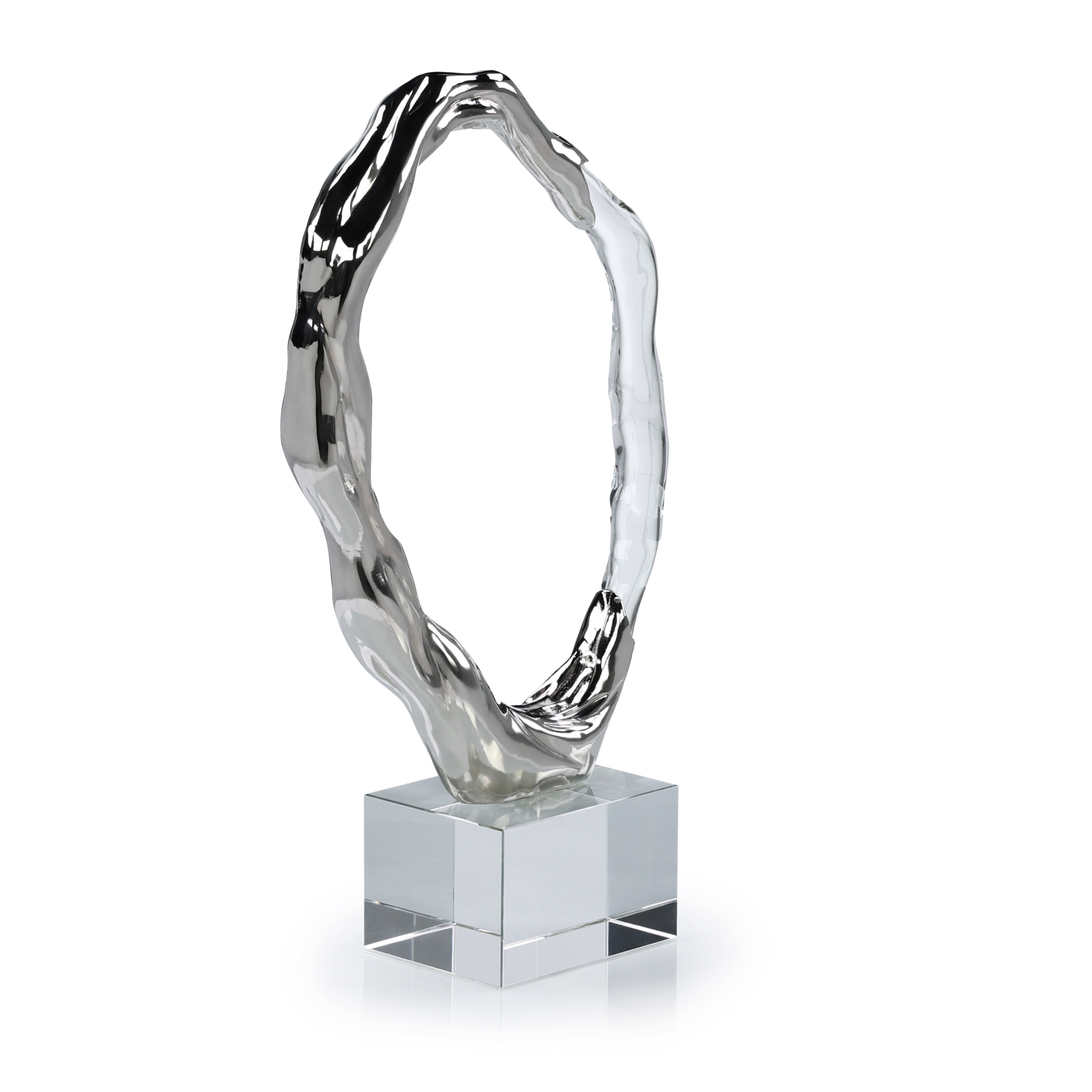 Metallic Ice Sculpture, Large Nickel