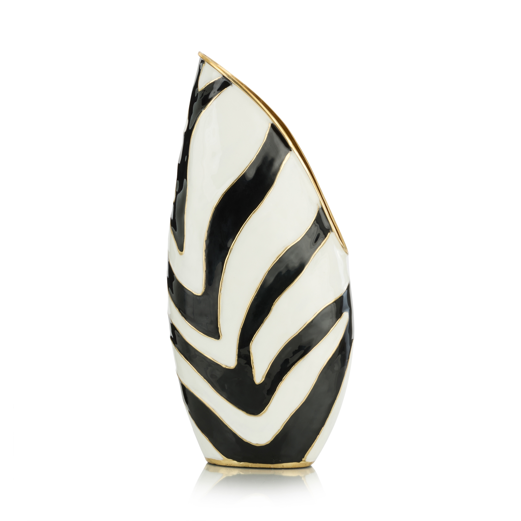 Origo Vase, Small Black and White