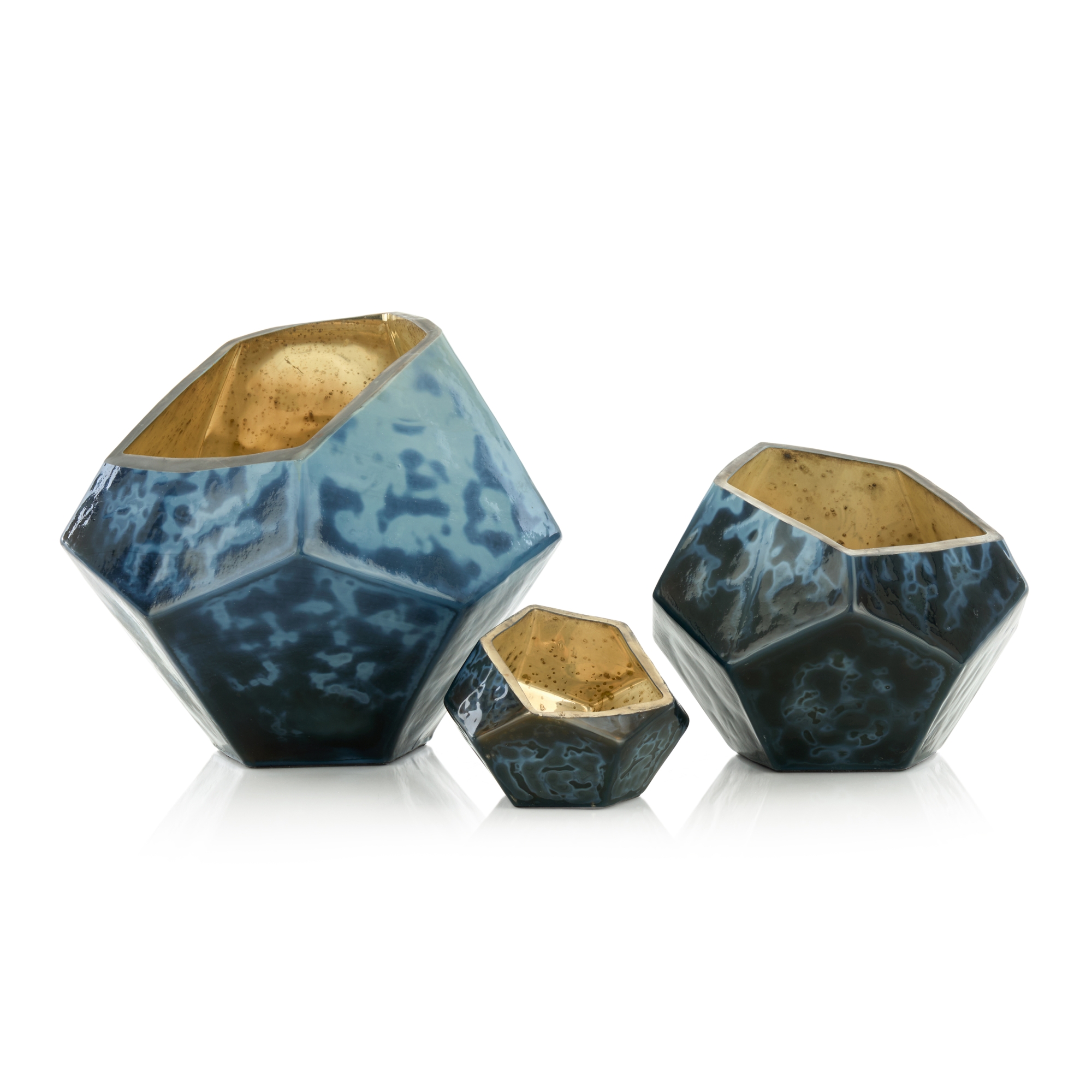 Eon Bowls, Set of 3 Blue