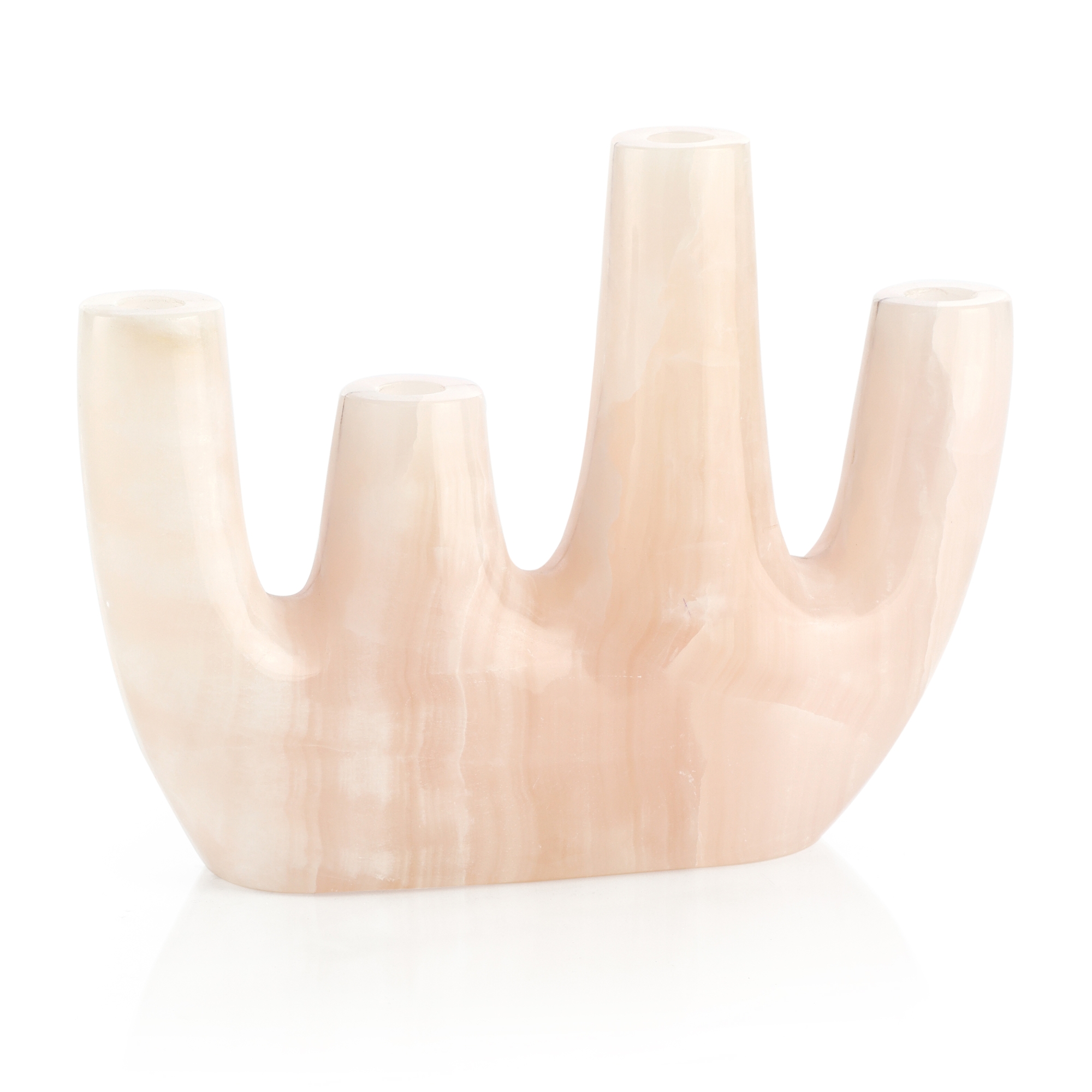 Pronged Stone Candleholder, Large