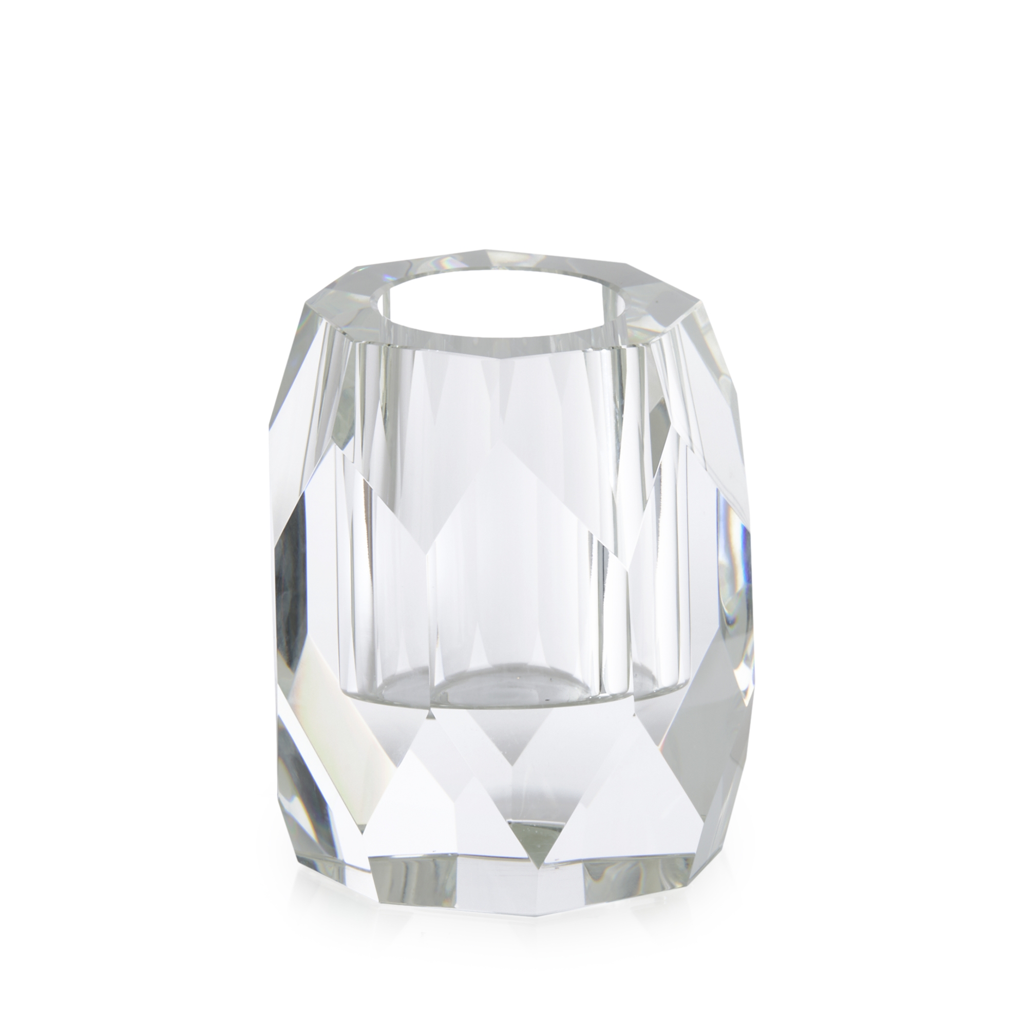 Angled Glass Vase