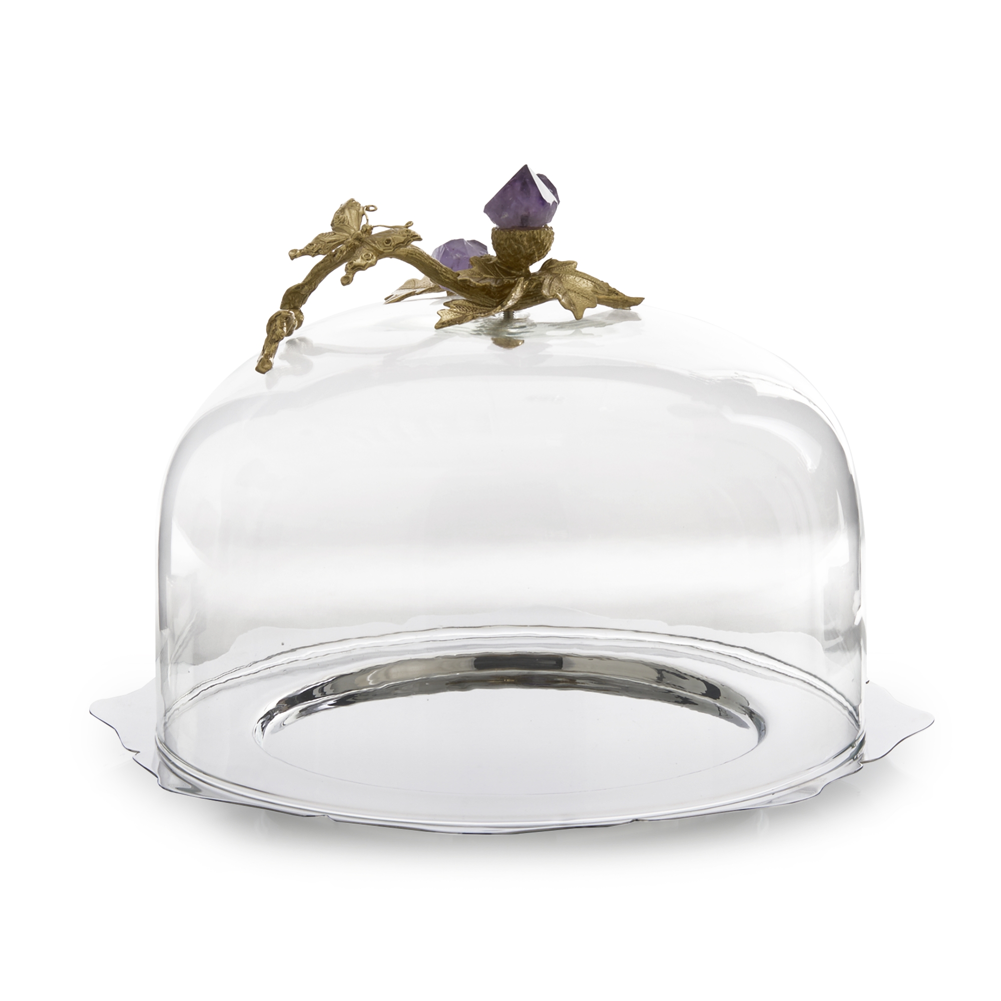 Amethyst Sprig Cloche, Large
