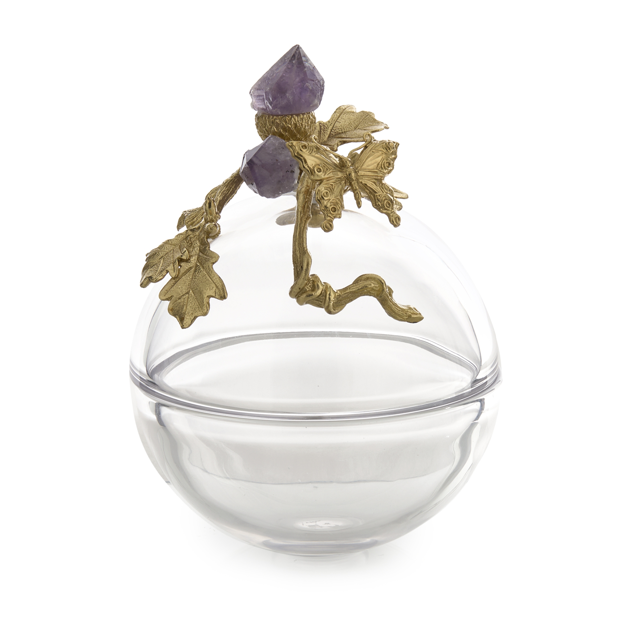 Amethyst Sprig Cloche, Medium