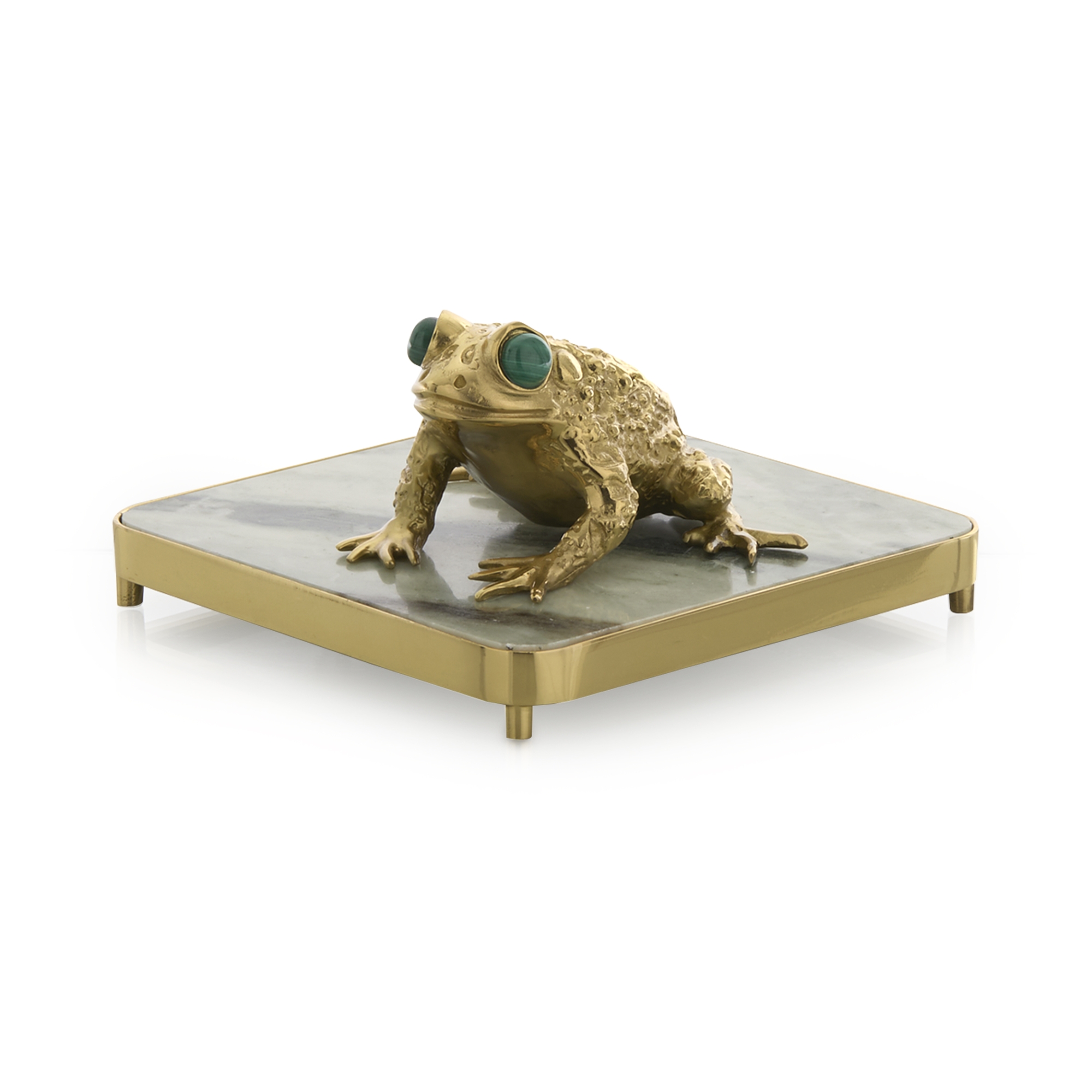 Brass Frog Napkin Holder