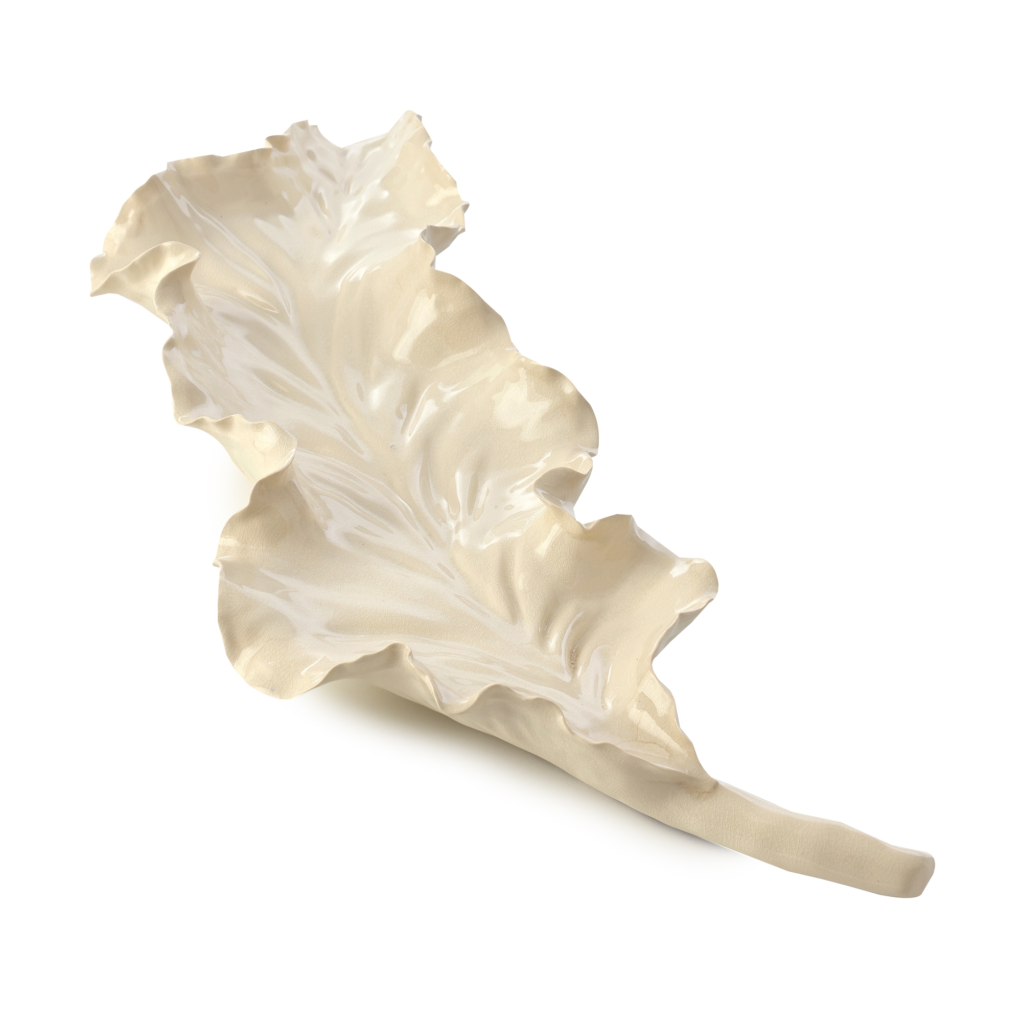 Porcelain Leaf Bowl, Large