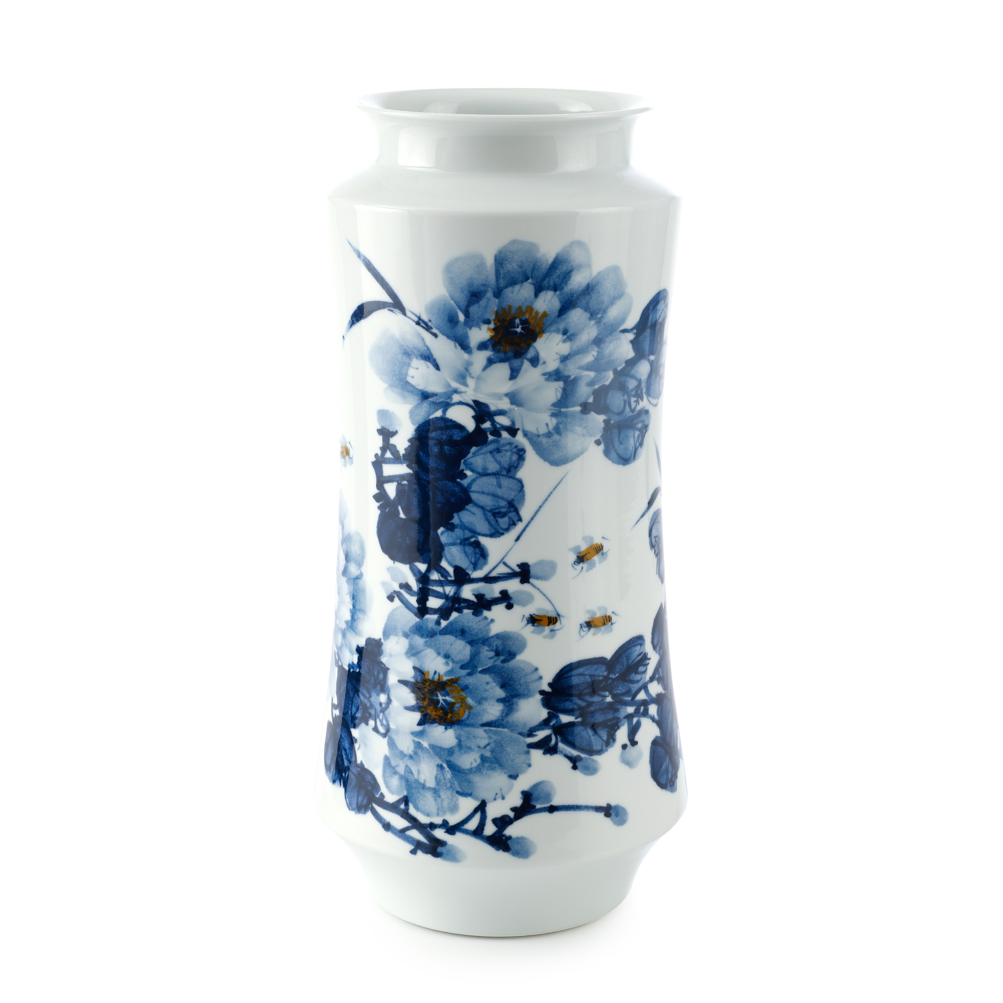 Blue Blossoms Vase