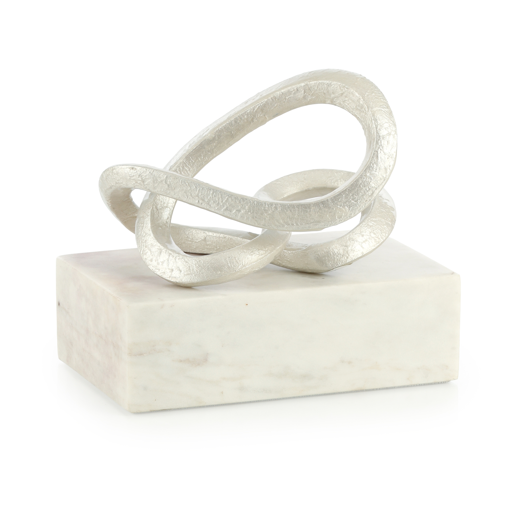 Abstract Coil Sculpture on Marble, Wide
