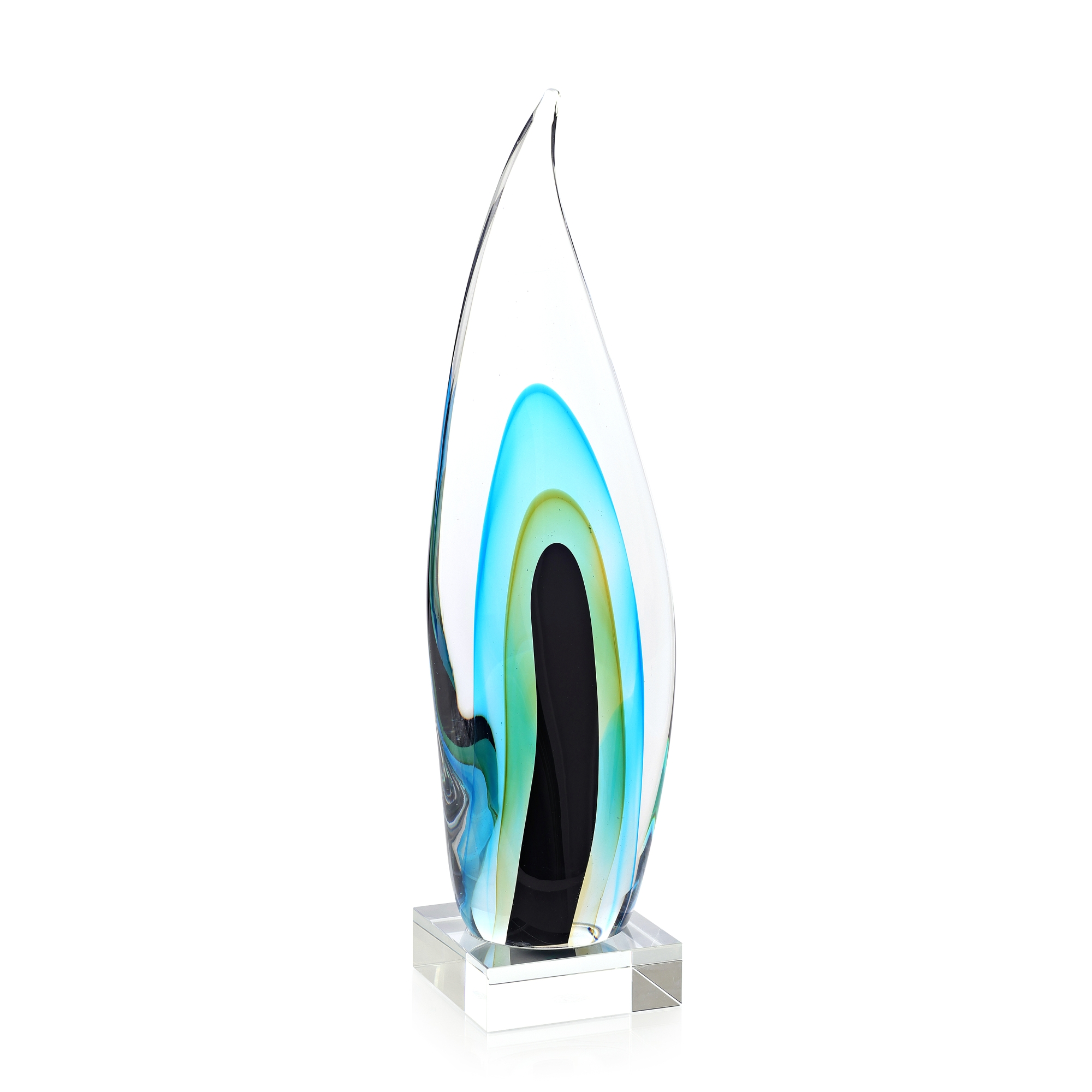 Glass Wisp Crystal Sculpture, Small