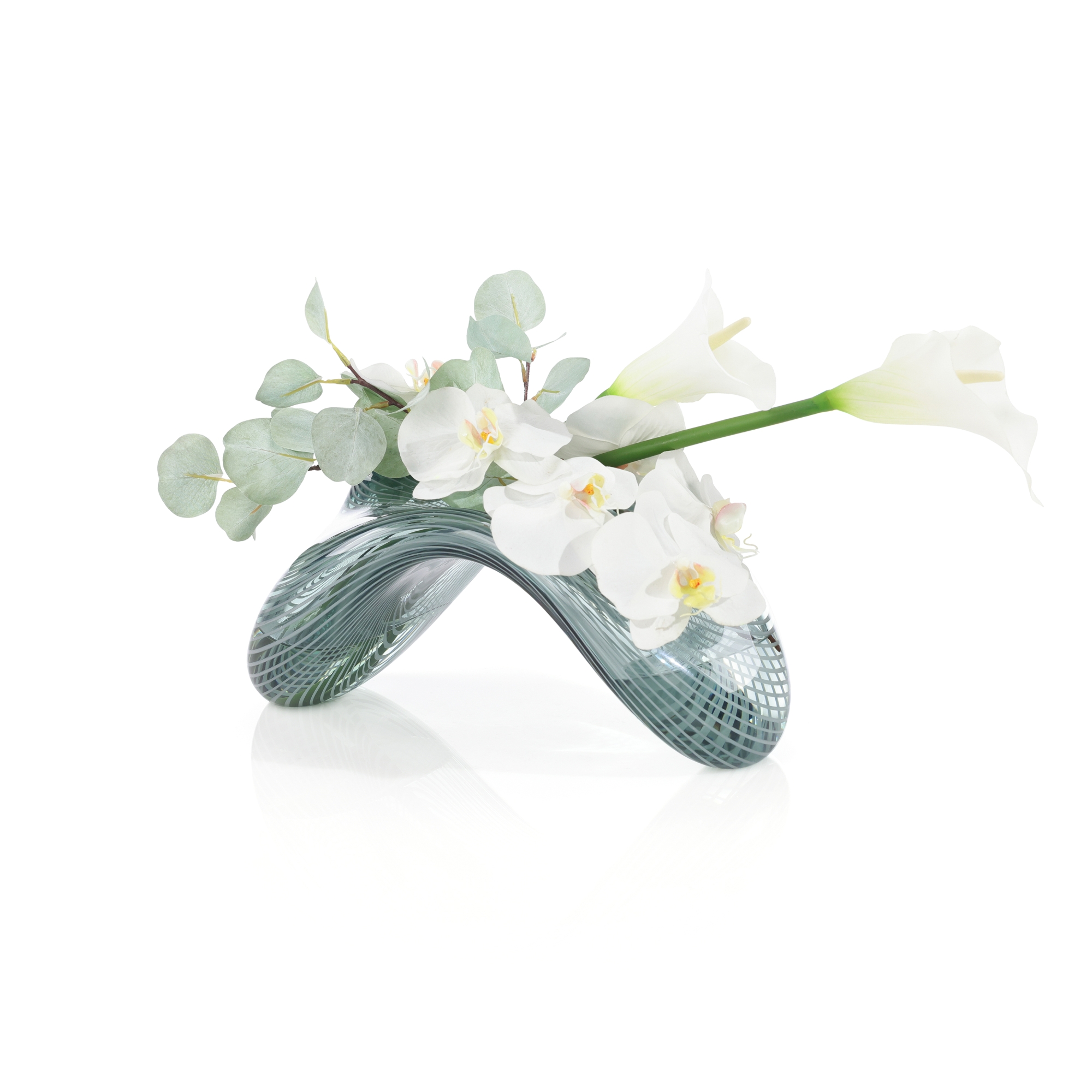 Flowing Lilies and Orchids