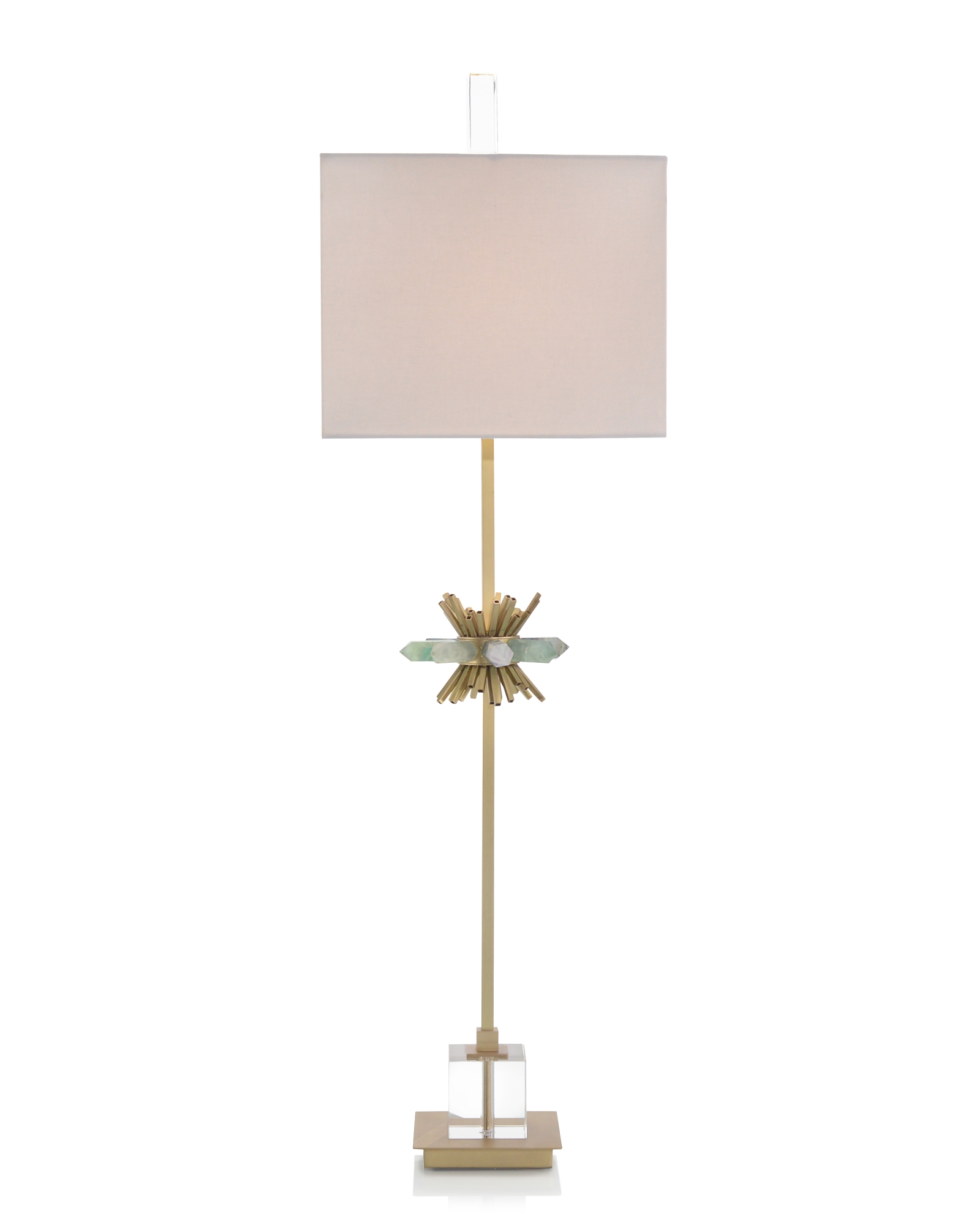 Fluorite Points Buffet Lamp