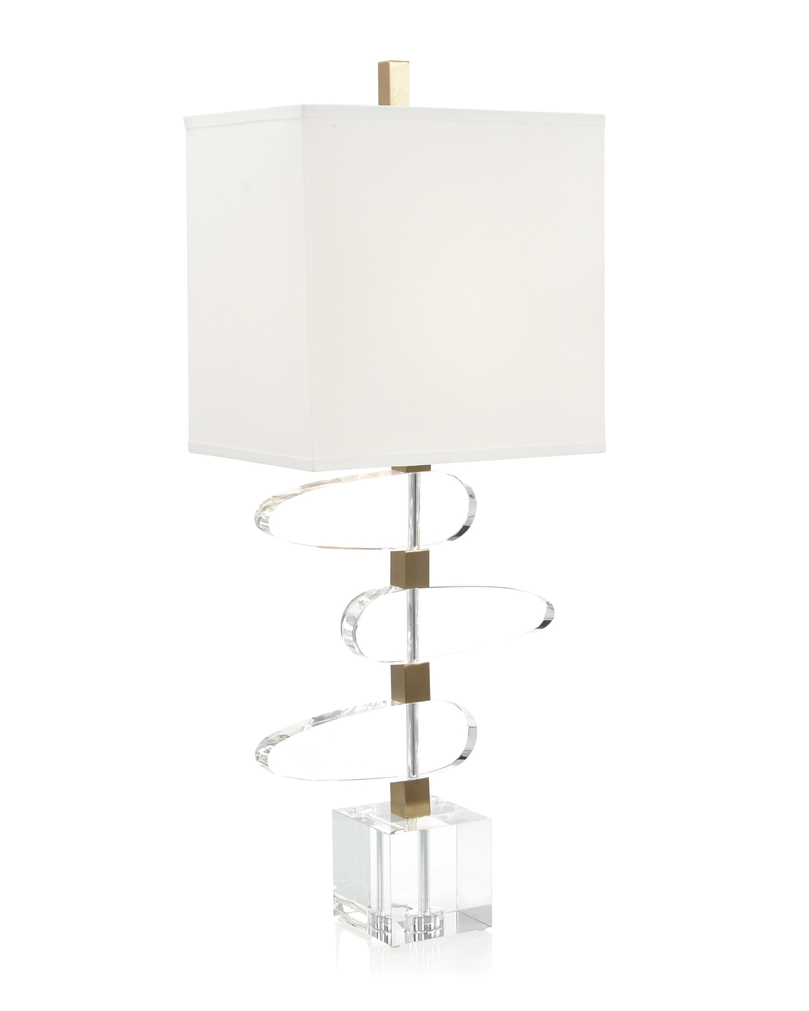 Asymmetrical Crystal Table Lamp