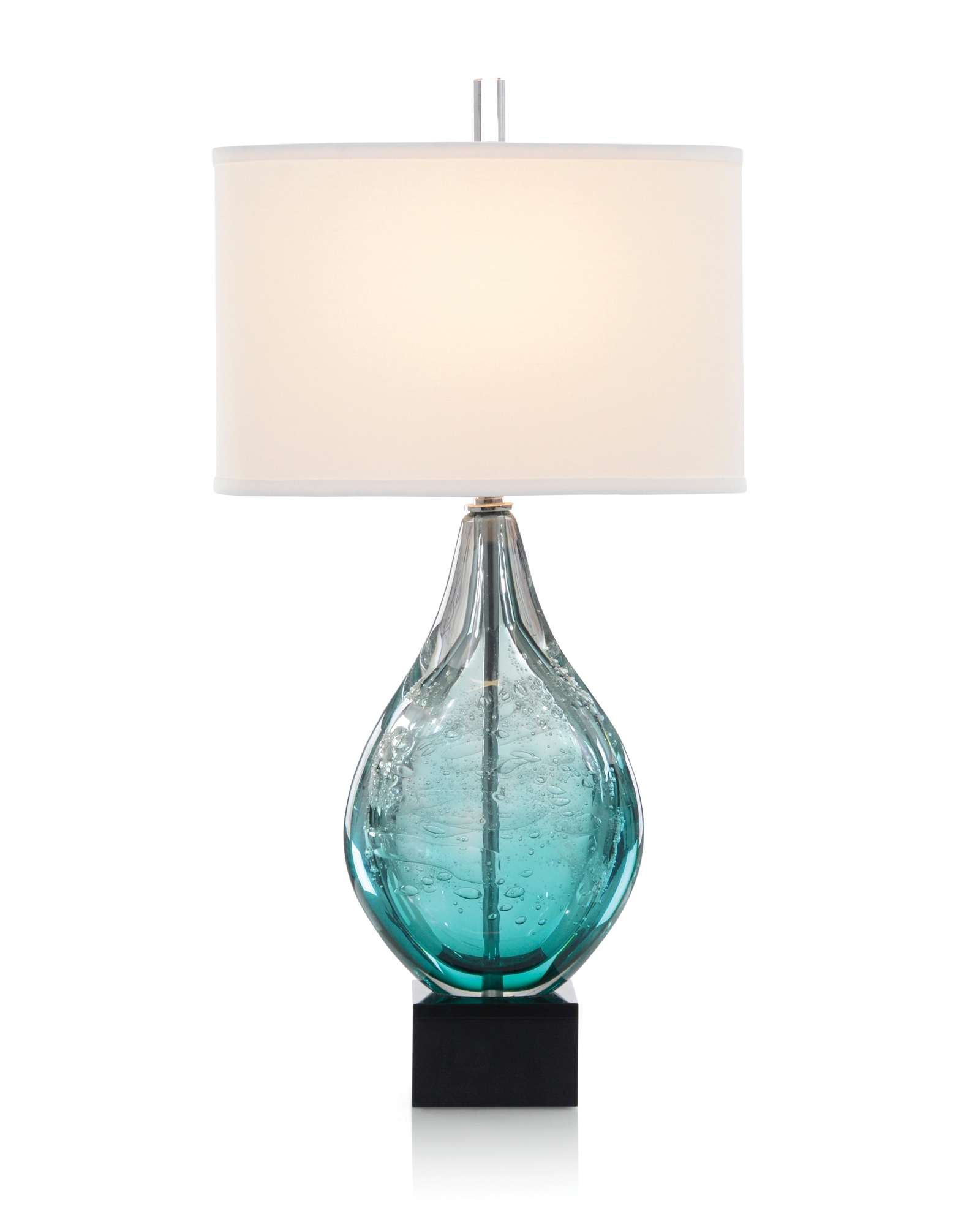 Light Azure Art Glass Table Lamp