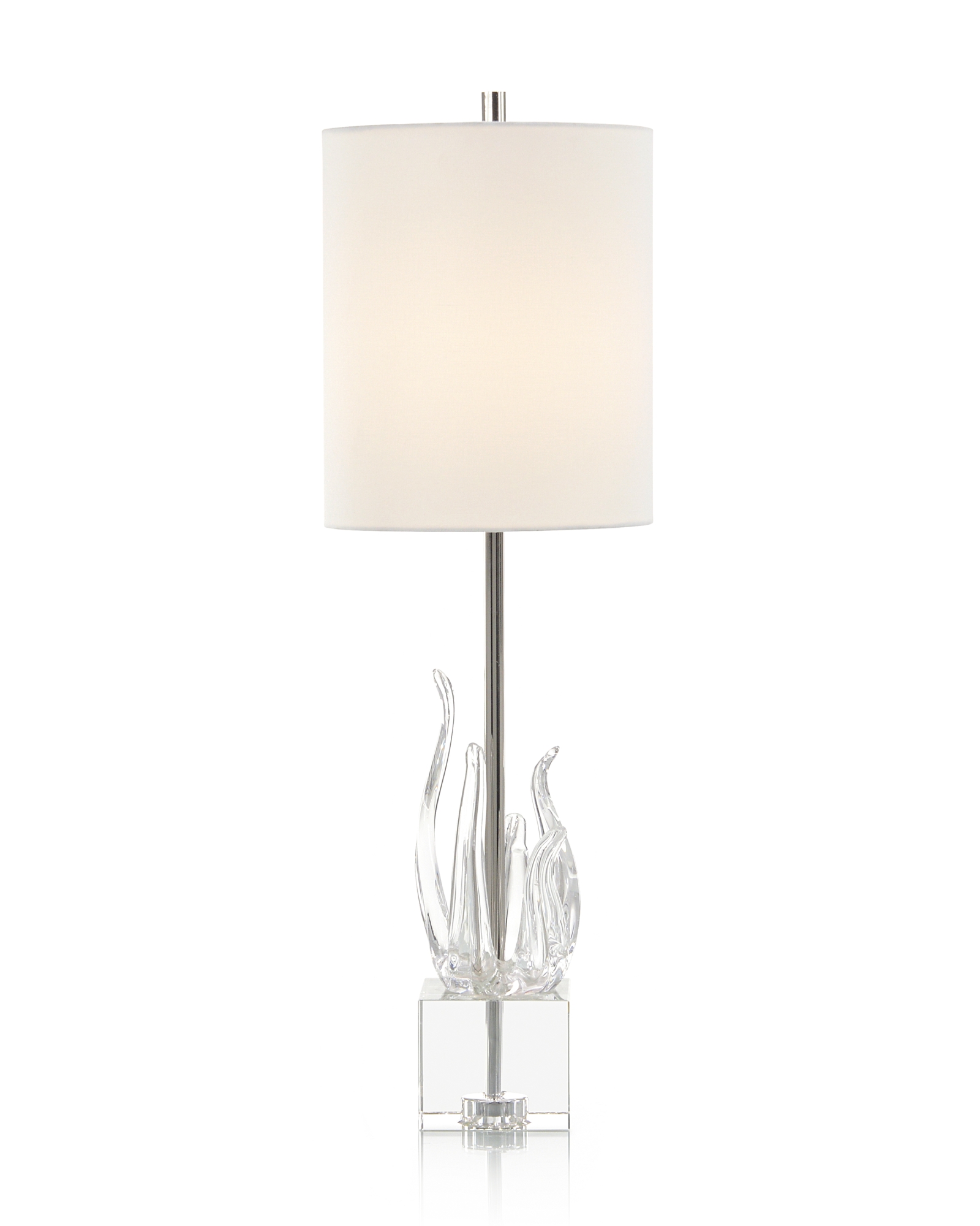 Glass Sculpture Table Lamp