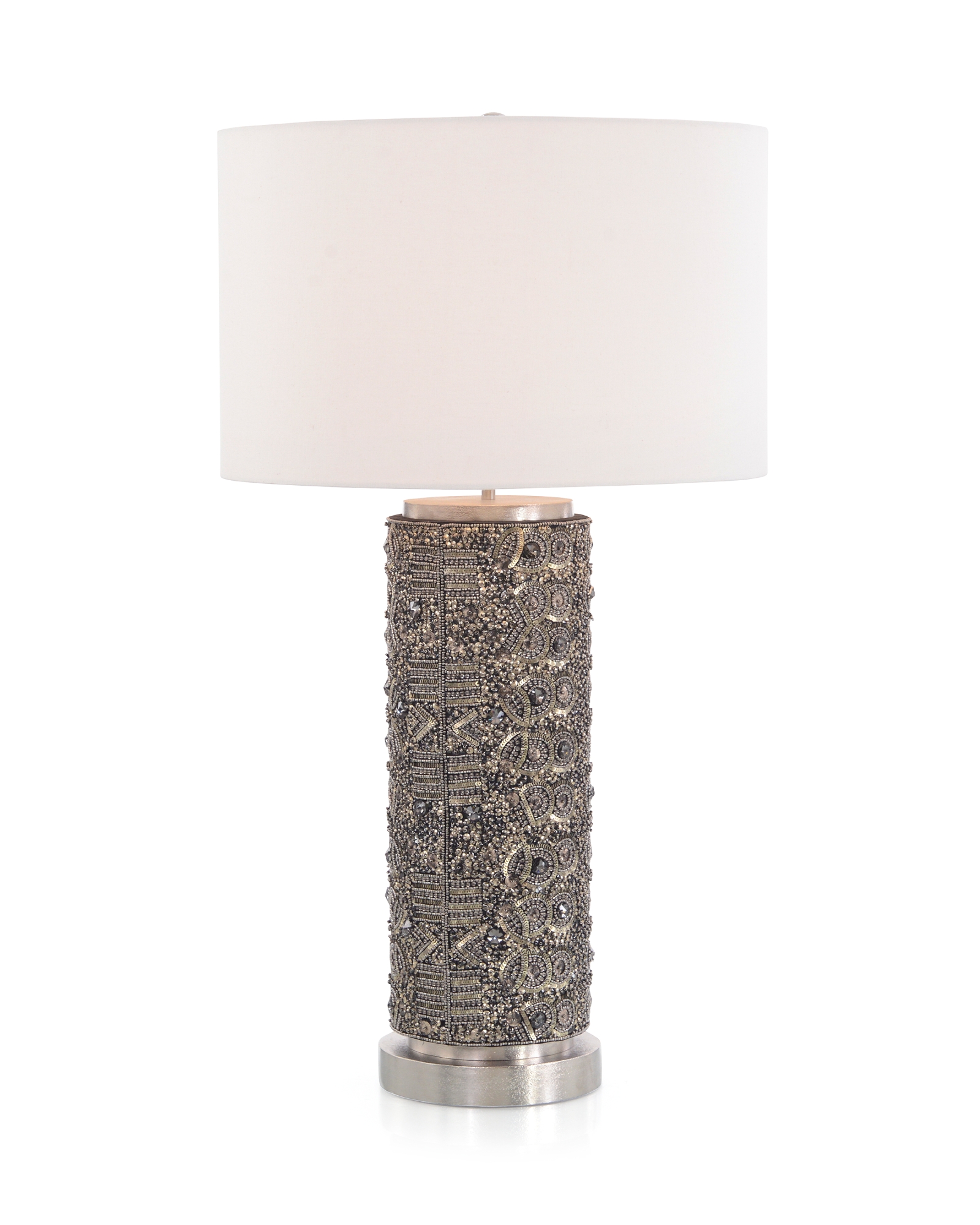 Hand-Beaded Table Lamp