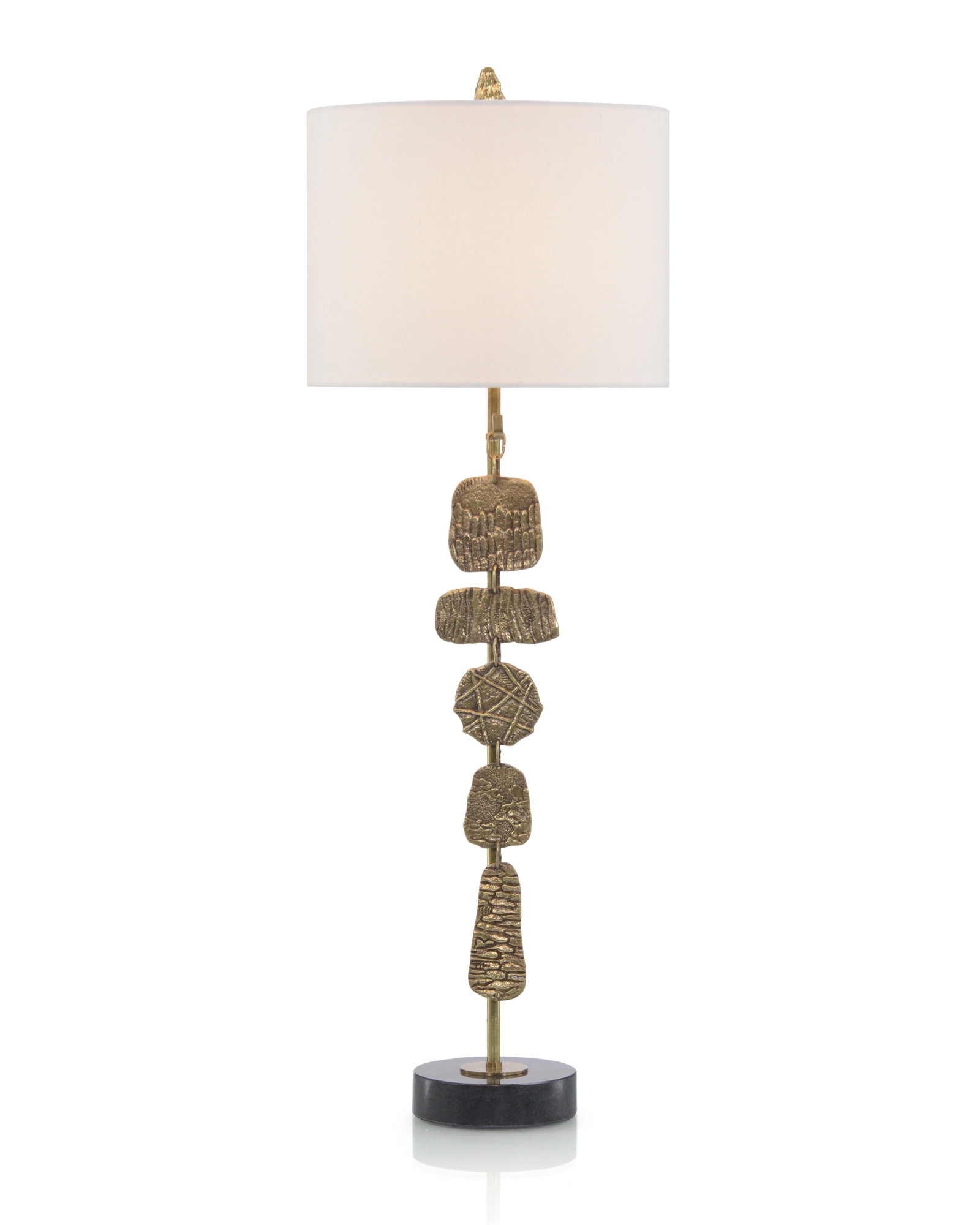 Brass Medallions Table Lamp