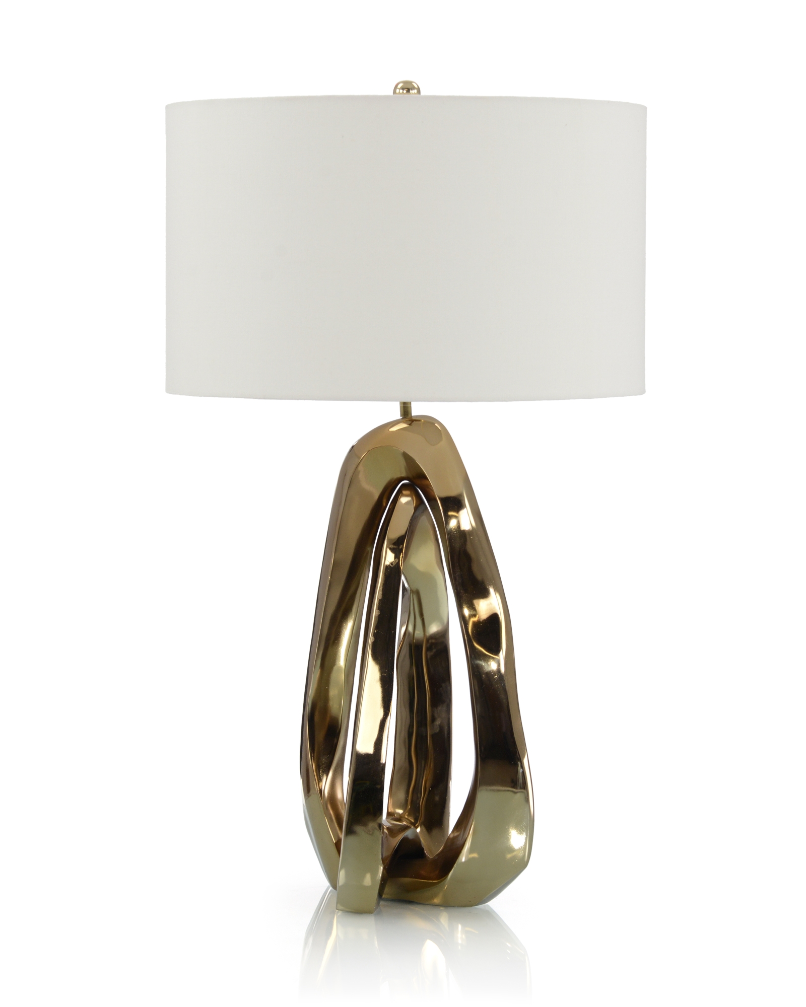Amorphic Table Lamp, Brass