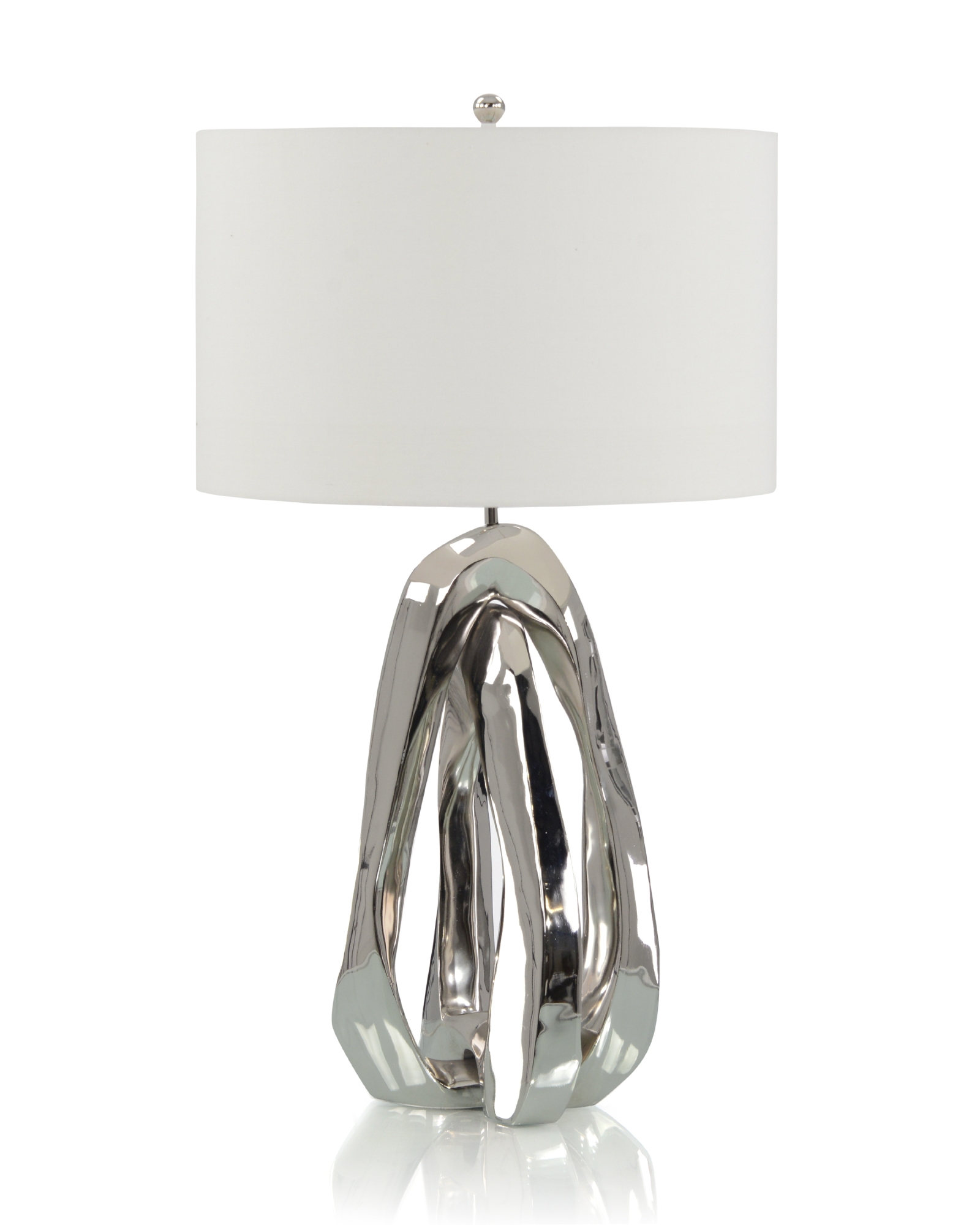 Amorphic Table Lamp, Nickel