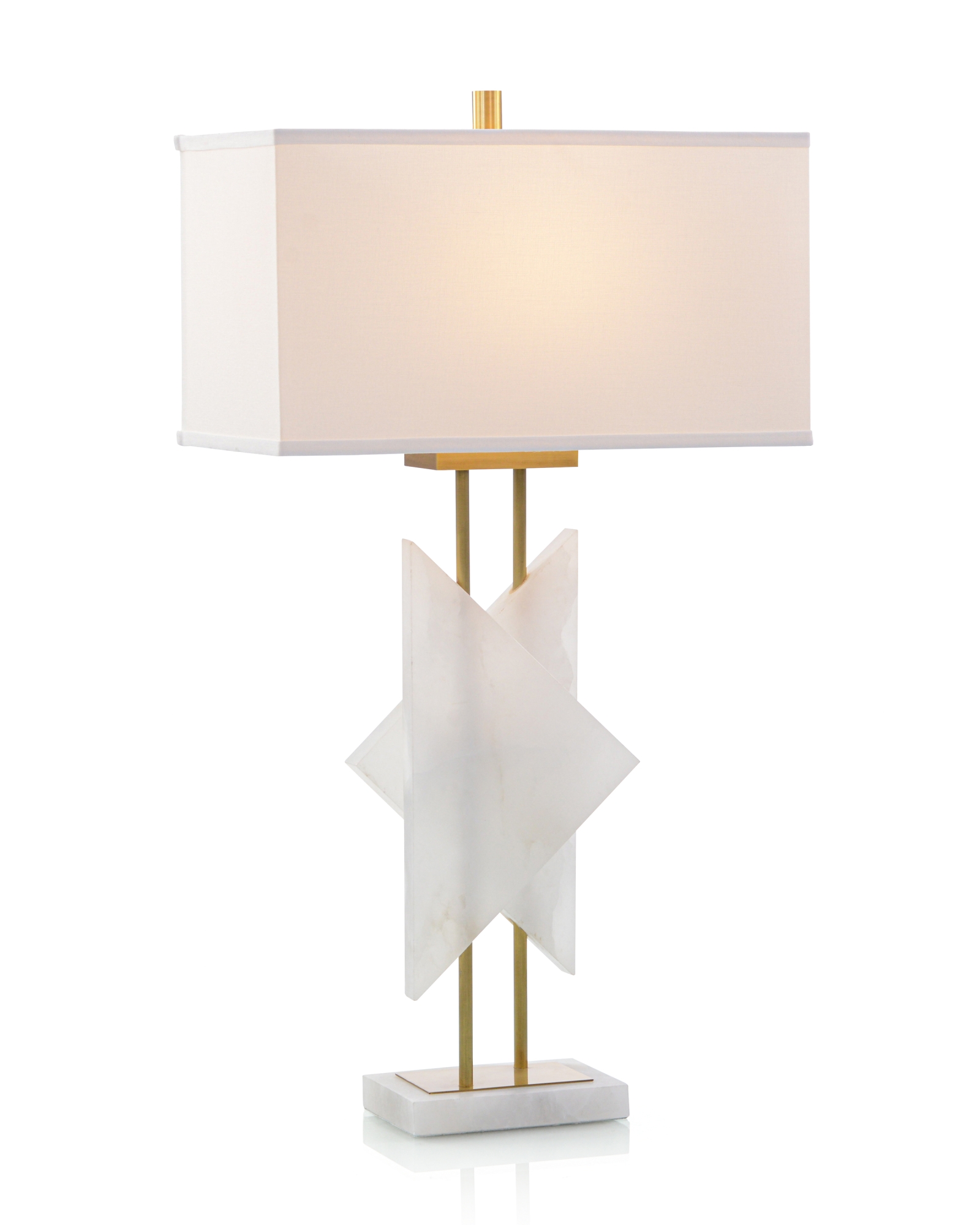 Sculpted Alabaster Table Lamp