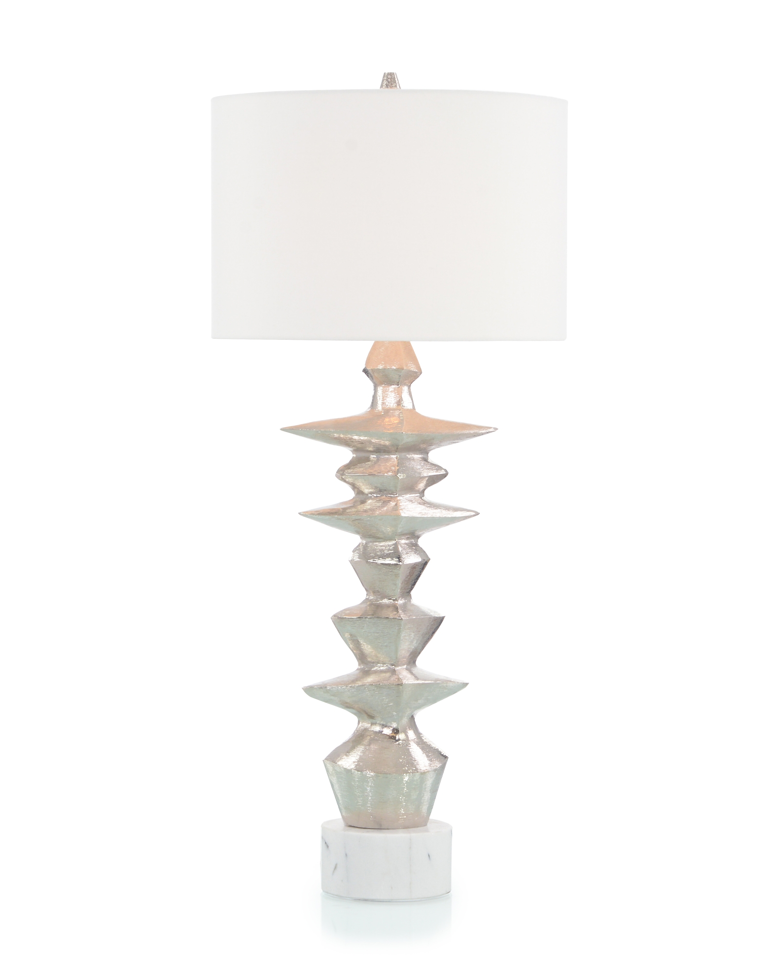 Whimsical Nickel Table Lamp