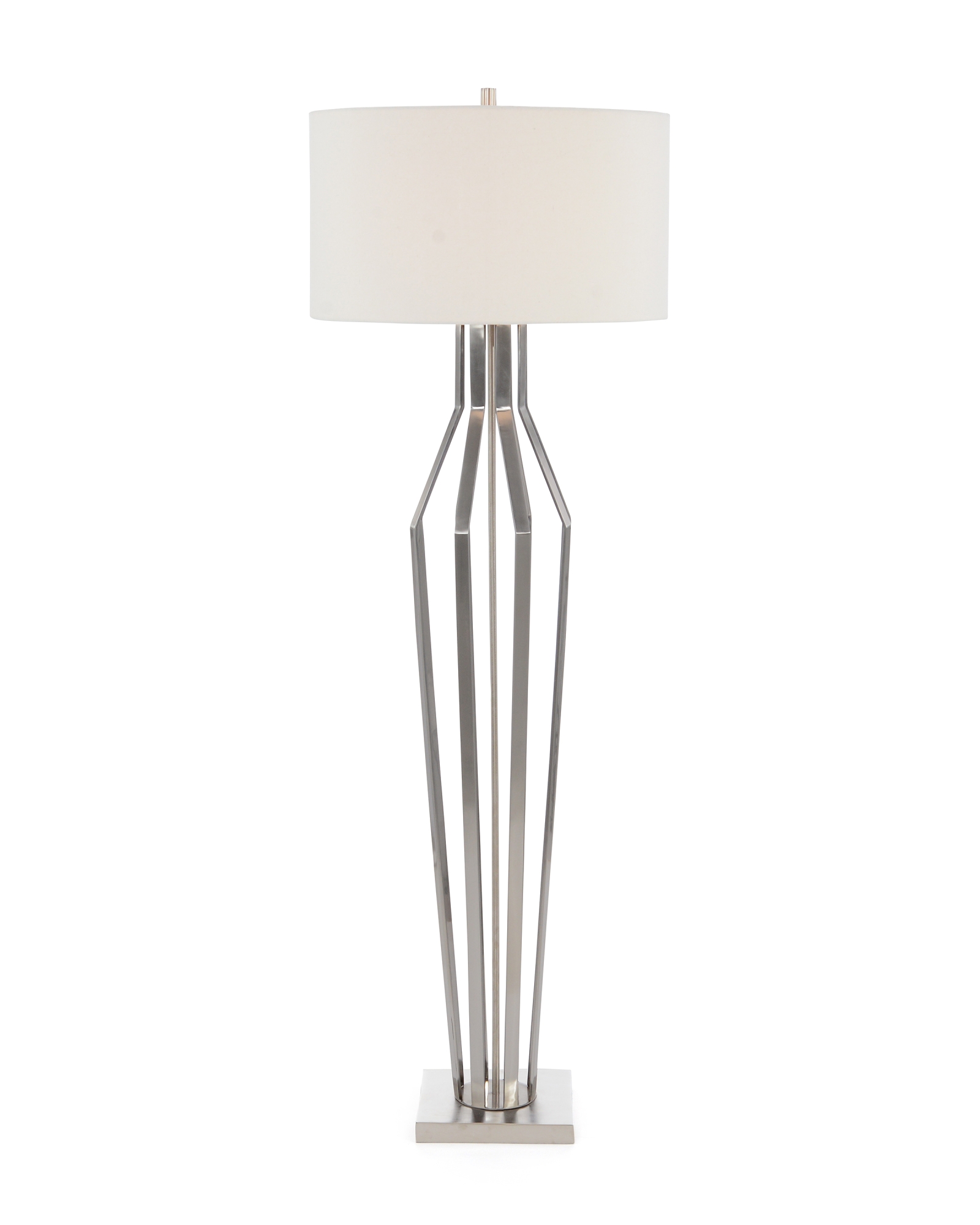 Curved Frame Stainless Steel Floor Lamp