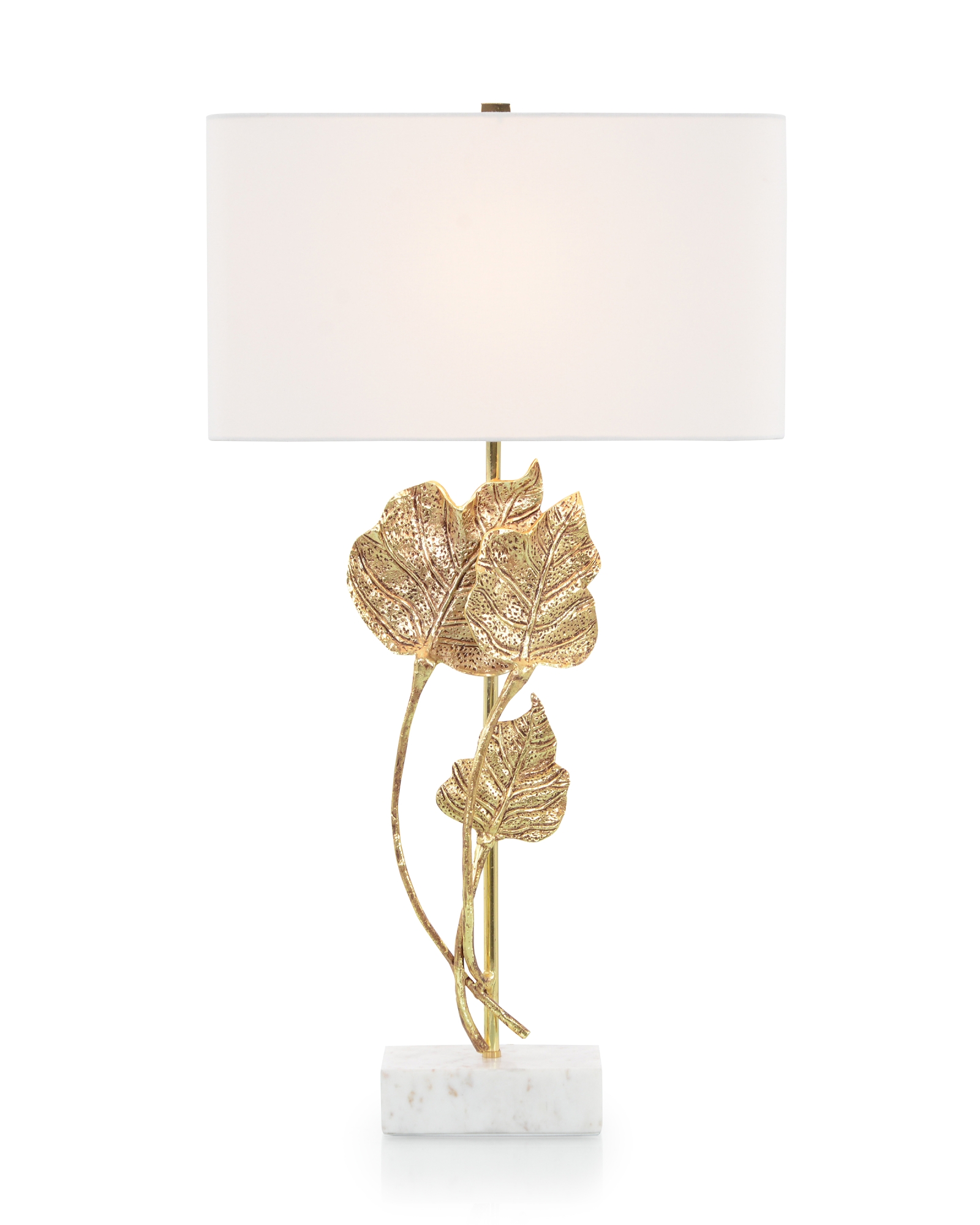 Antique Gold Leaf Table Lamp