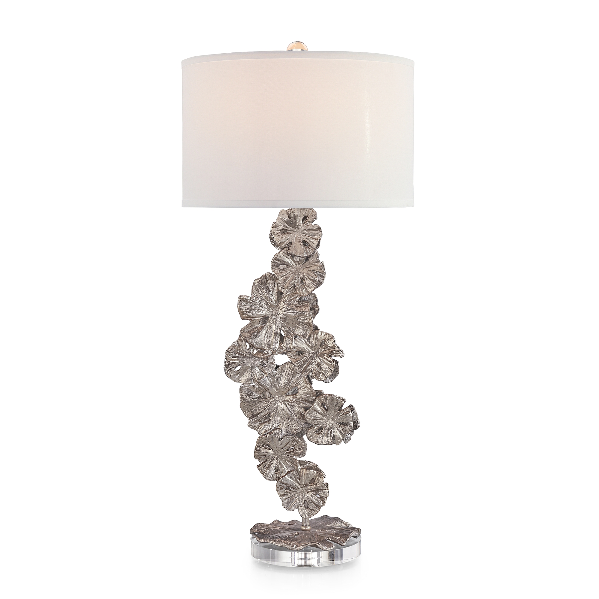 Flower Tower Table Lamp, Nickel