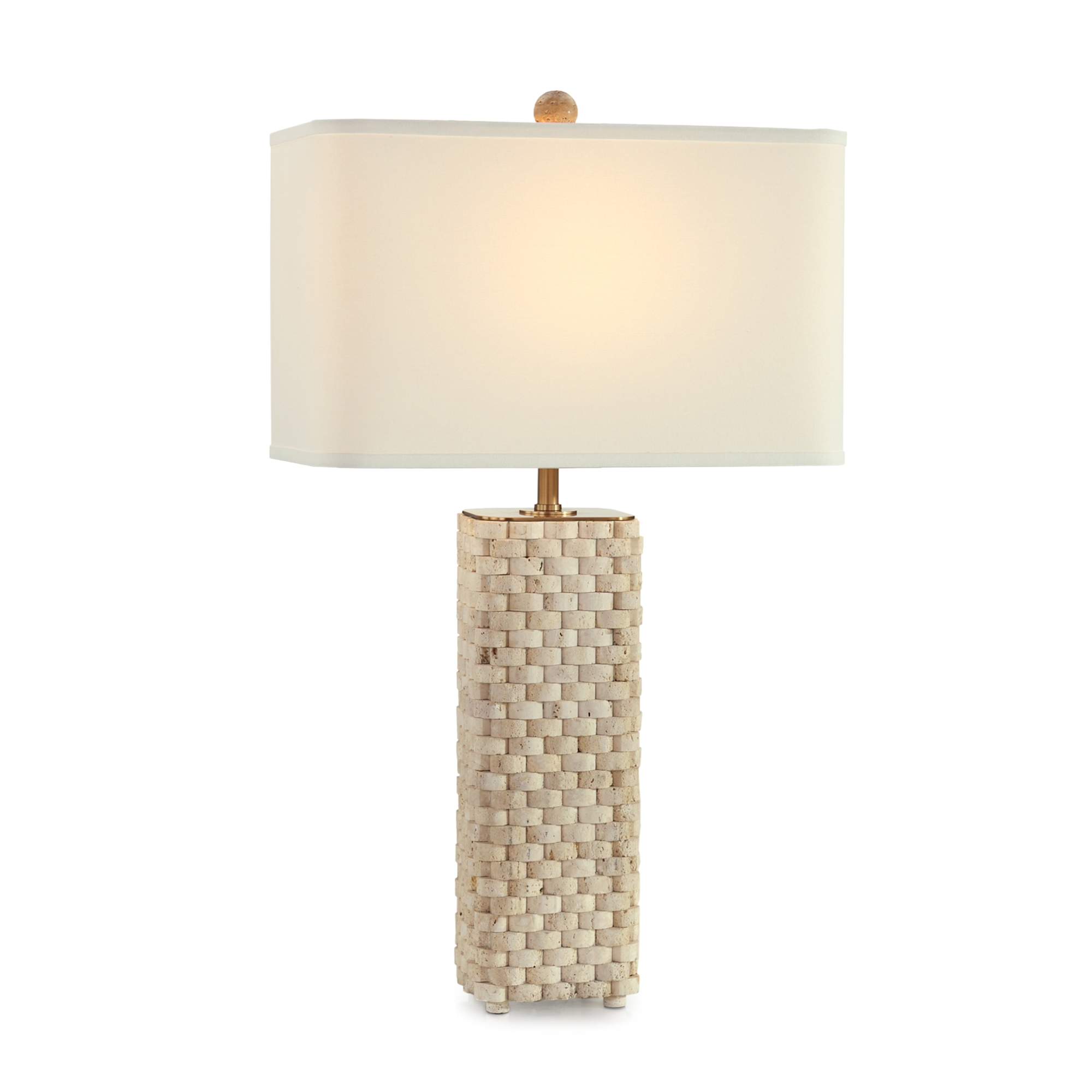Travertine Weave Table Lamp