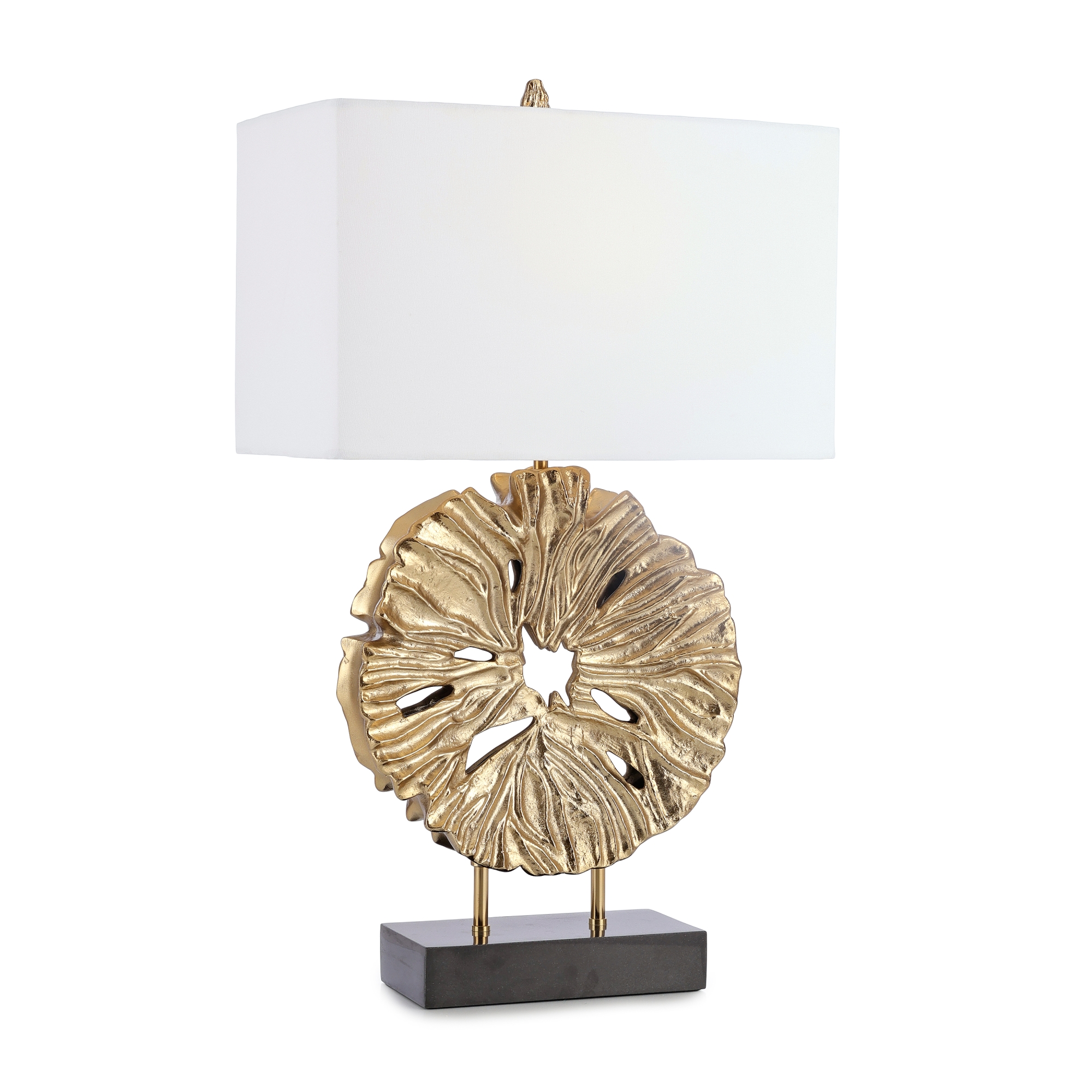 Weathered Leaf Table Lamp
