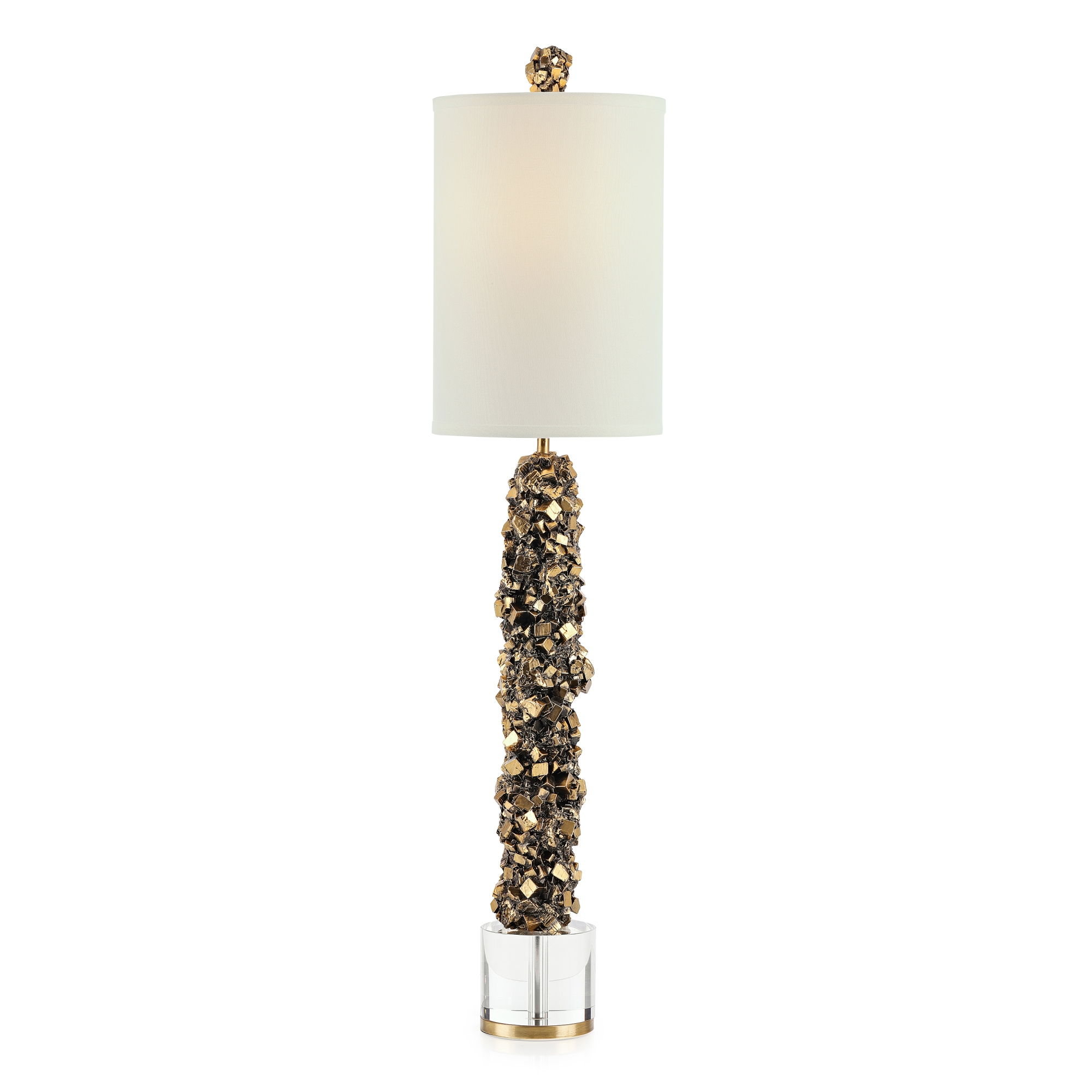 Druse Floor Lamp, Gold