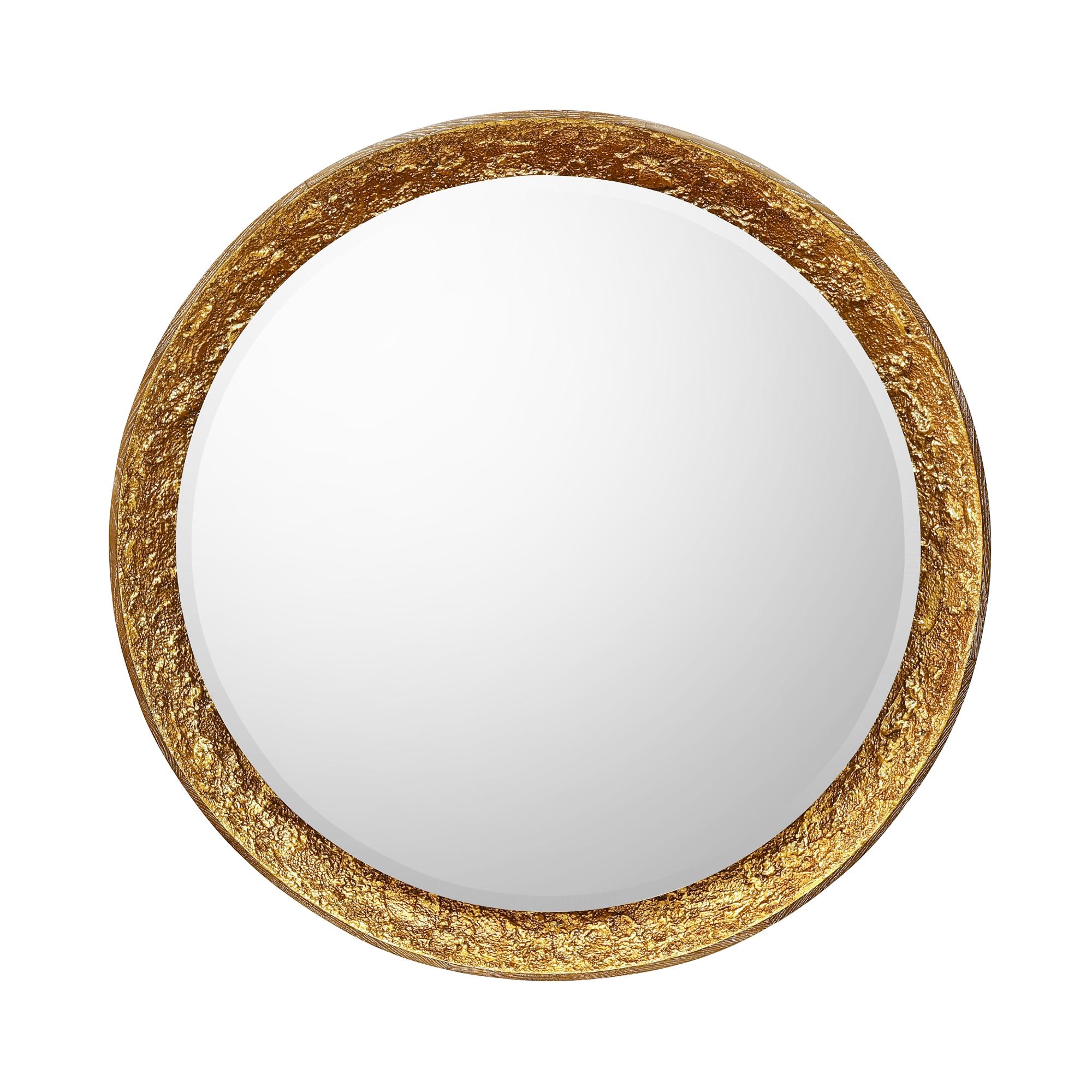 Gilded Oak Mirror, Round