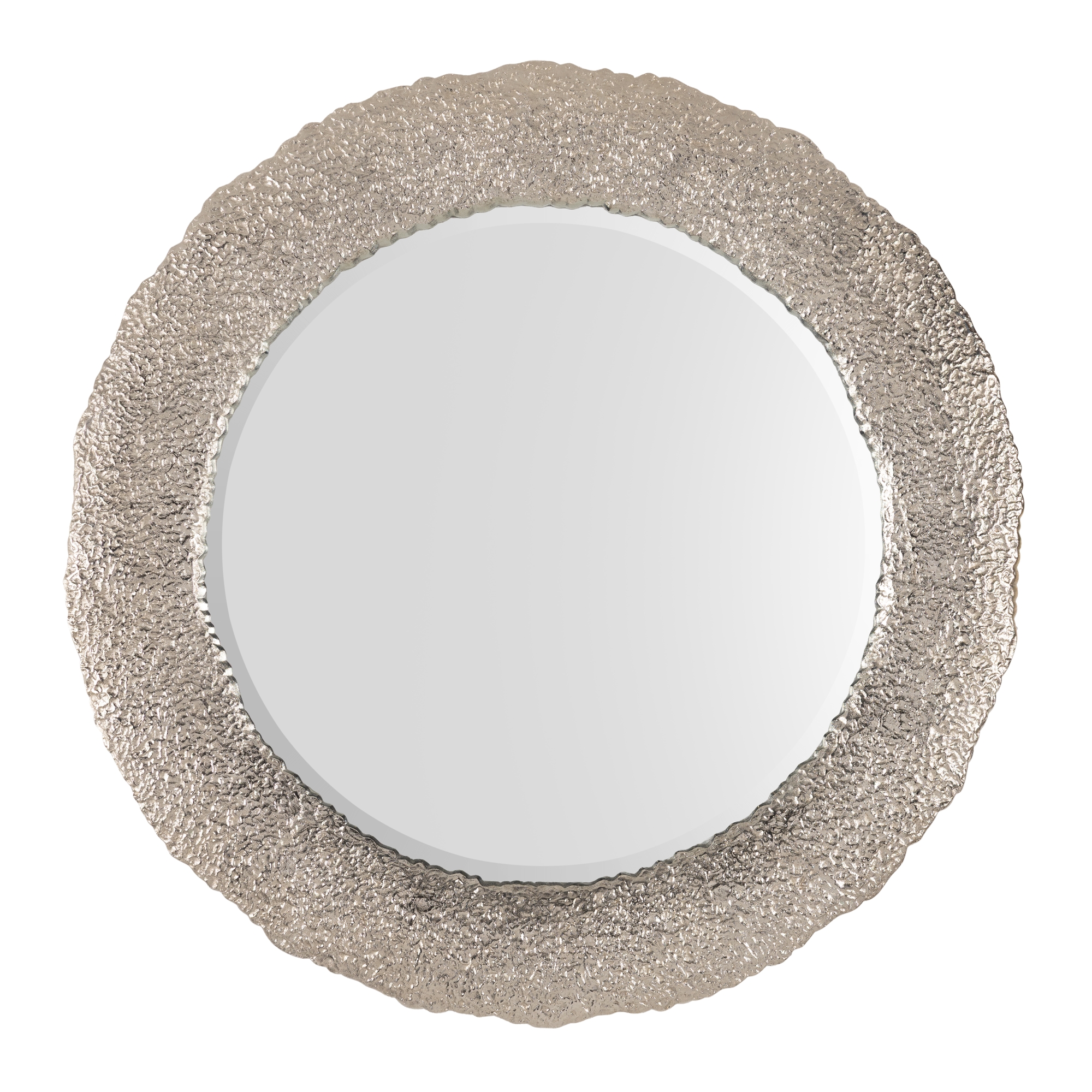 Round Arroyo Mirror, Silver