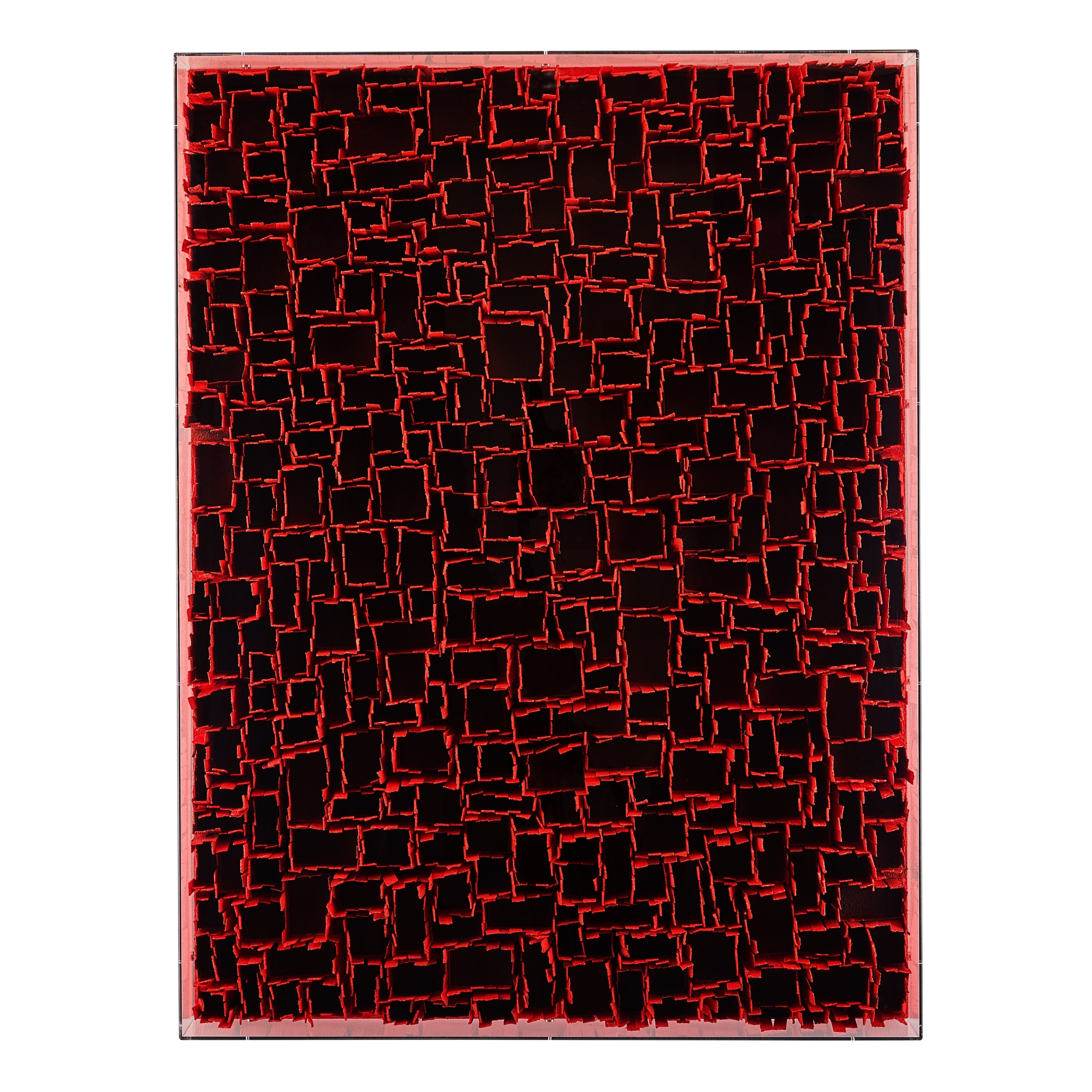 Tony Fey's Weathered Geometry, Red